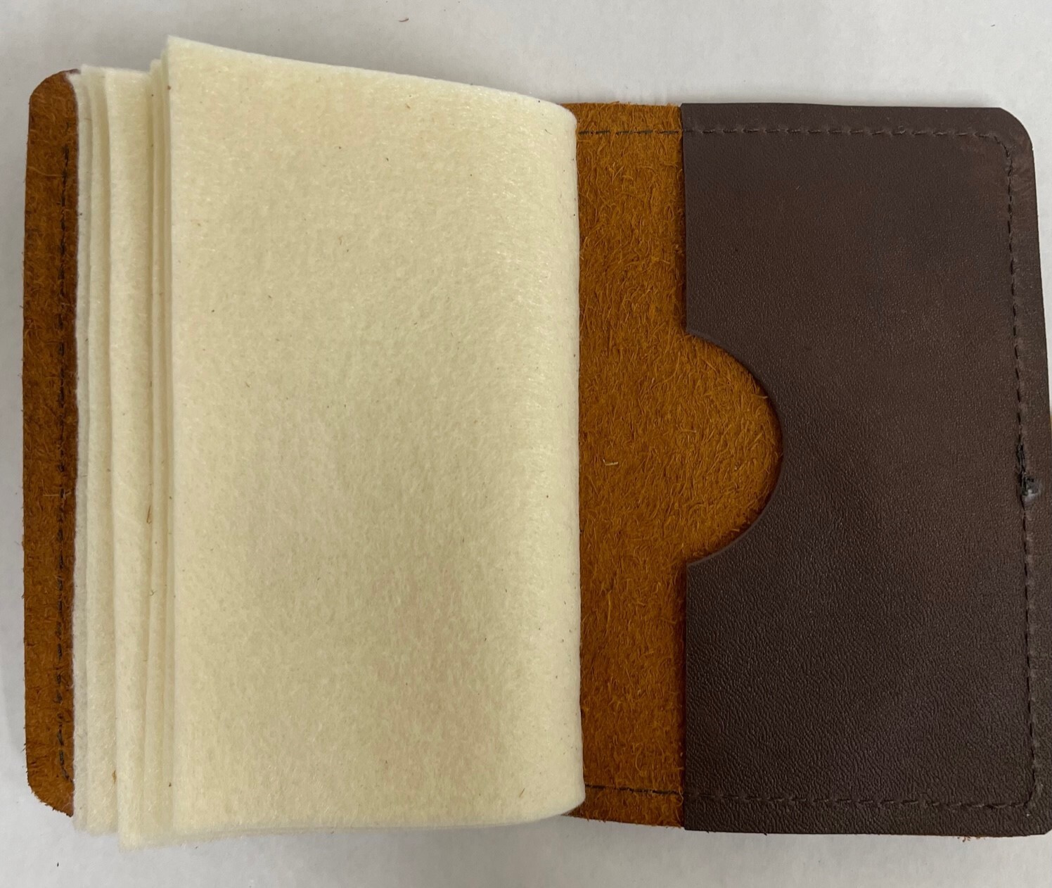 WAXED BISON BUFFALO Leather Fly Wallet - Fly Book, USA MADE FREE SHIPPING