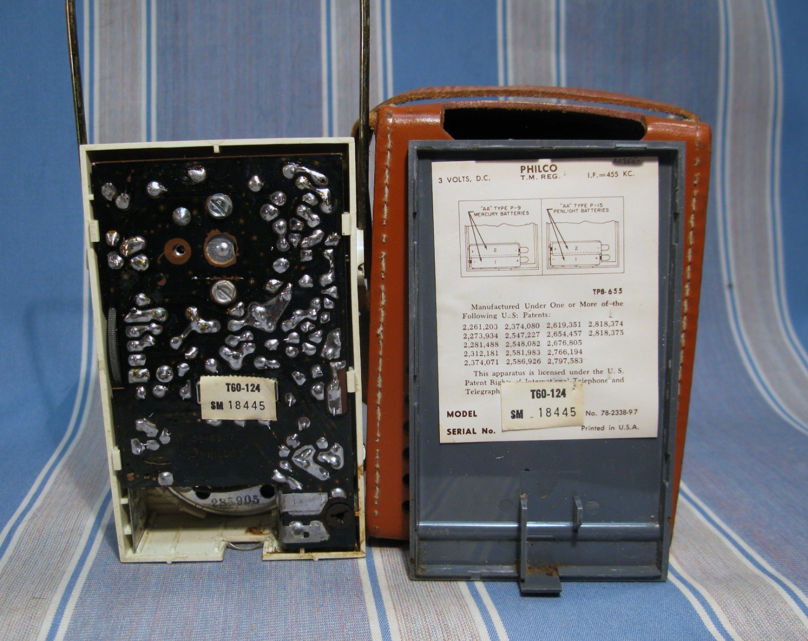 1959 PHILCO T60 TRANSISTOR RADIO