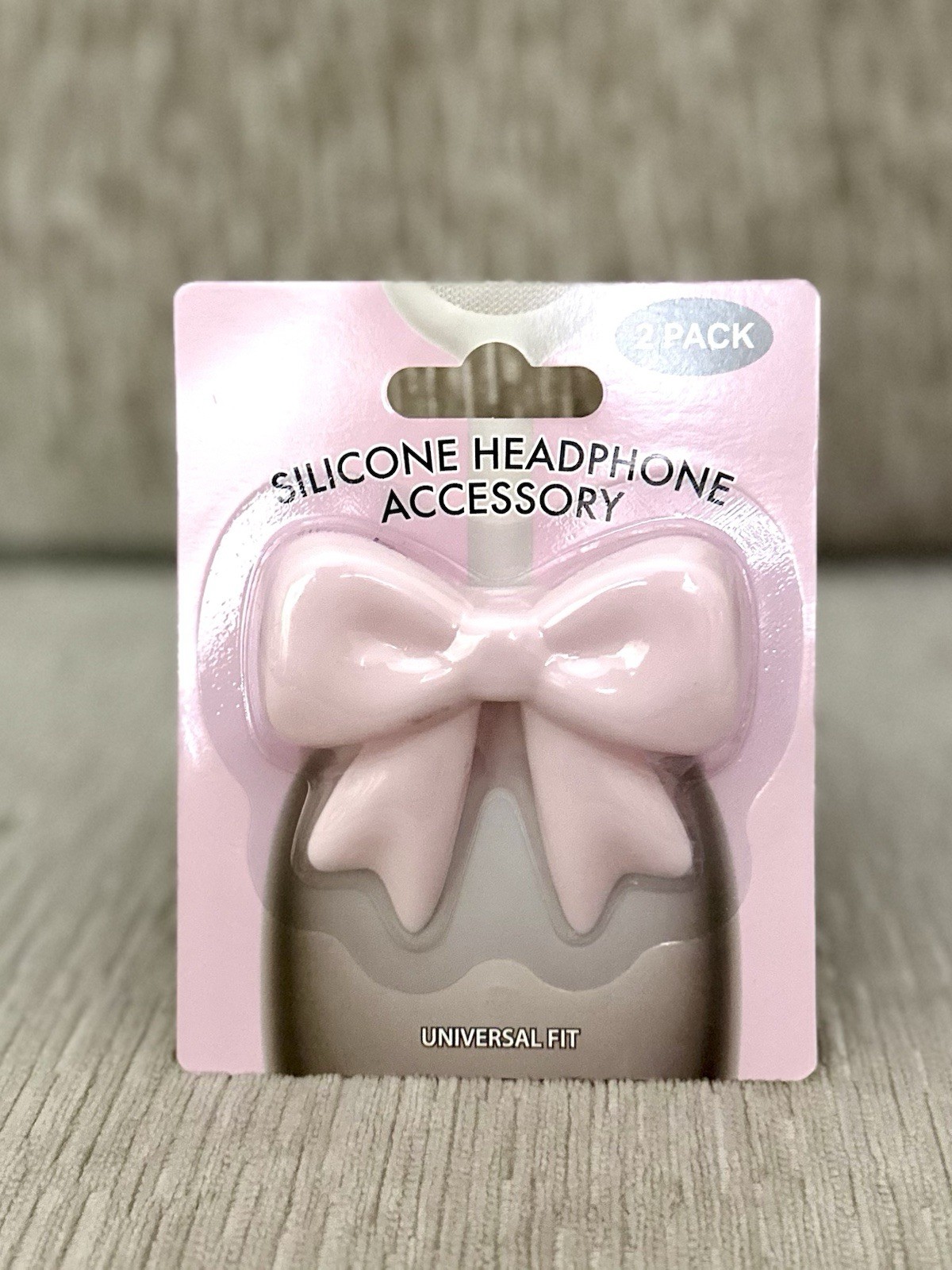 Five Below Silicone Headphone Accessory Pink Bow Clip-On VIRAL TIKTOK NEW