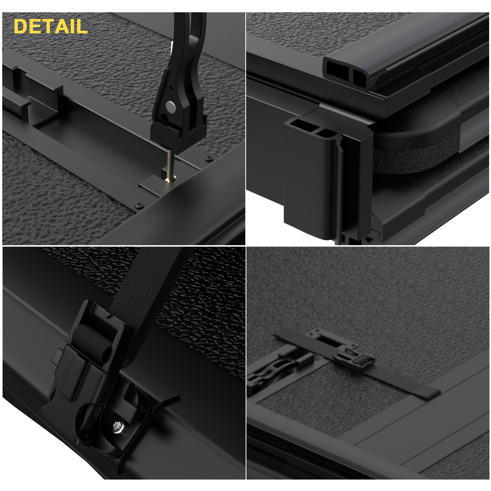 5.8FT Hard Solid Tonneau Cover For 2007-2024 Silverado Sierra 1500 Truck Bed