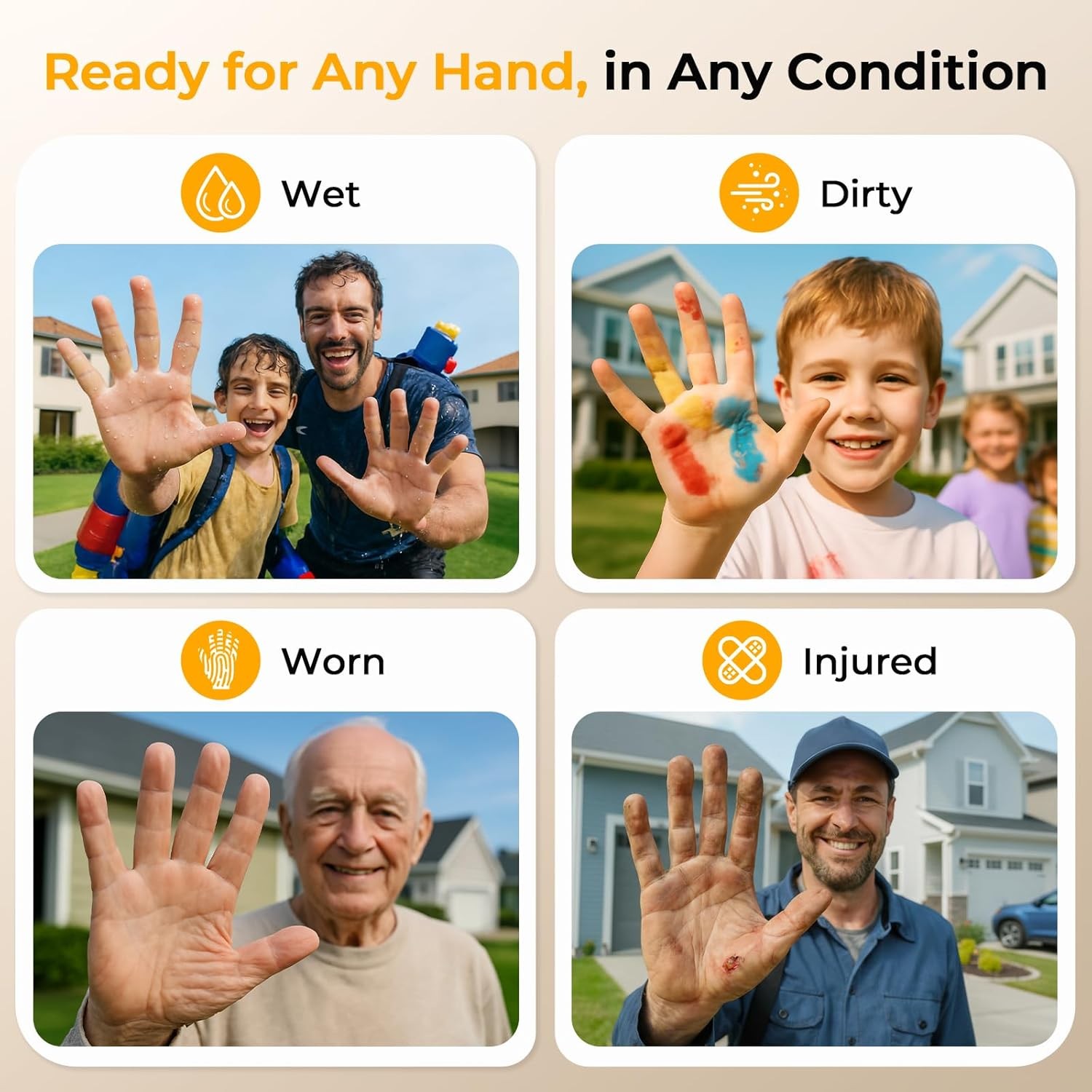 Palm Lock, Smart Door Lock with Palm Vein Recognition, Keyless Entry with Handle