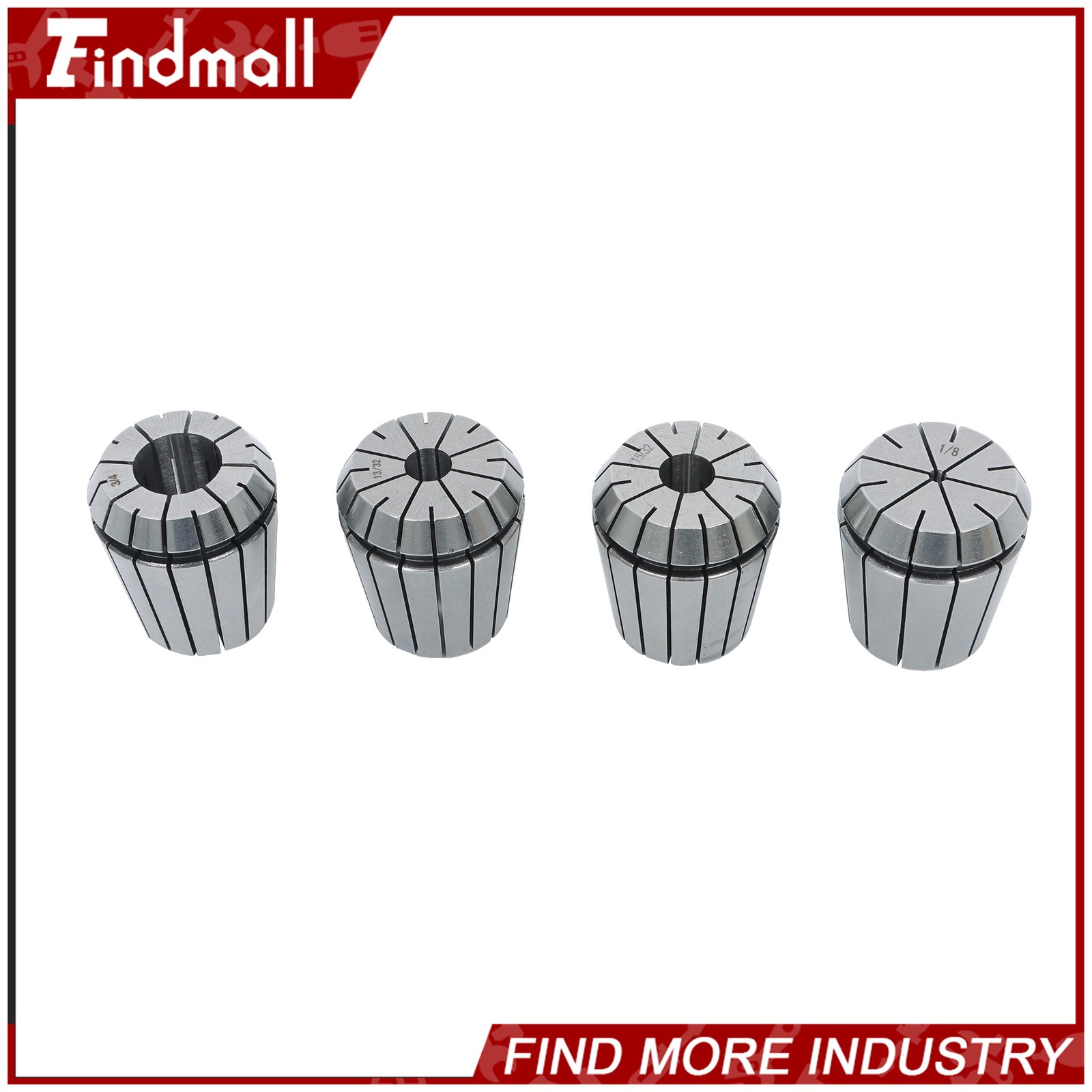 Findmall ER40 29Pcs Collet Set High Precision CNC Spring Collets