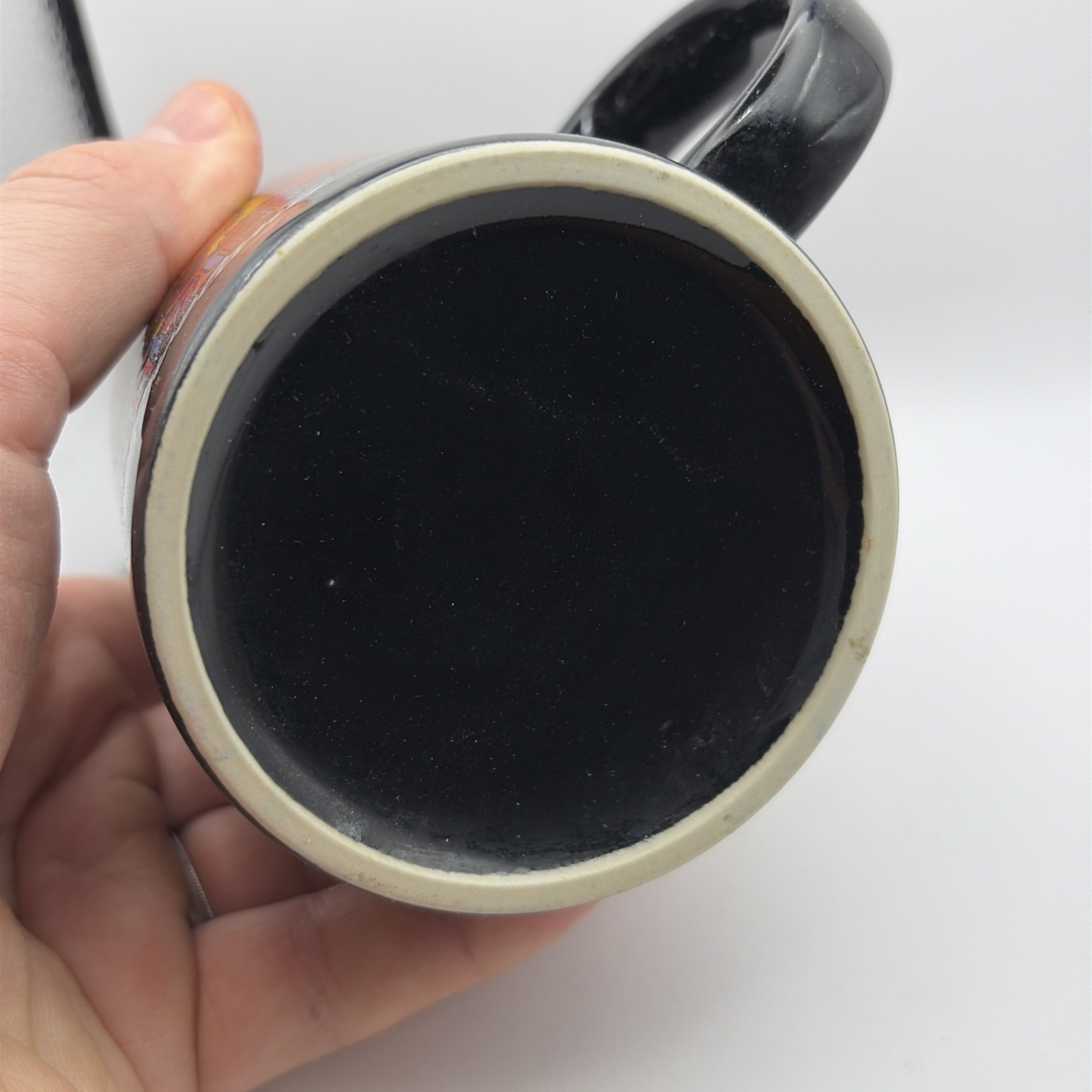 WMMS 100.7 FM Cleveland 1985 David Helton Black THE BUZZARD Coffee Mug Cup RARE