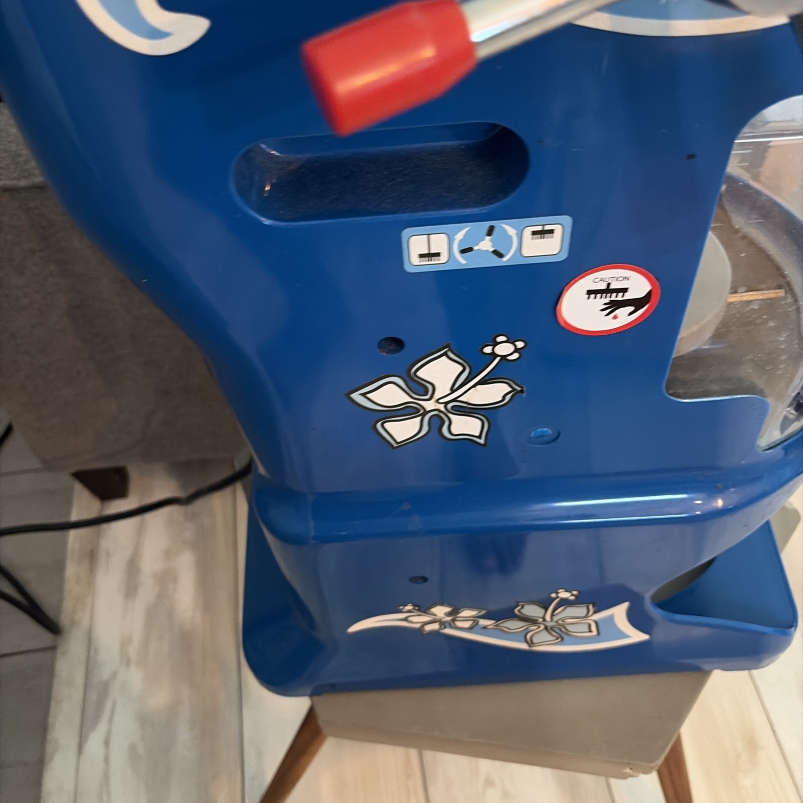 250W Commercial Ice Cub Shaved Ice Machine Premium Ice Shaver Snow Cone Maker