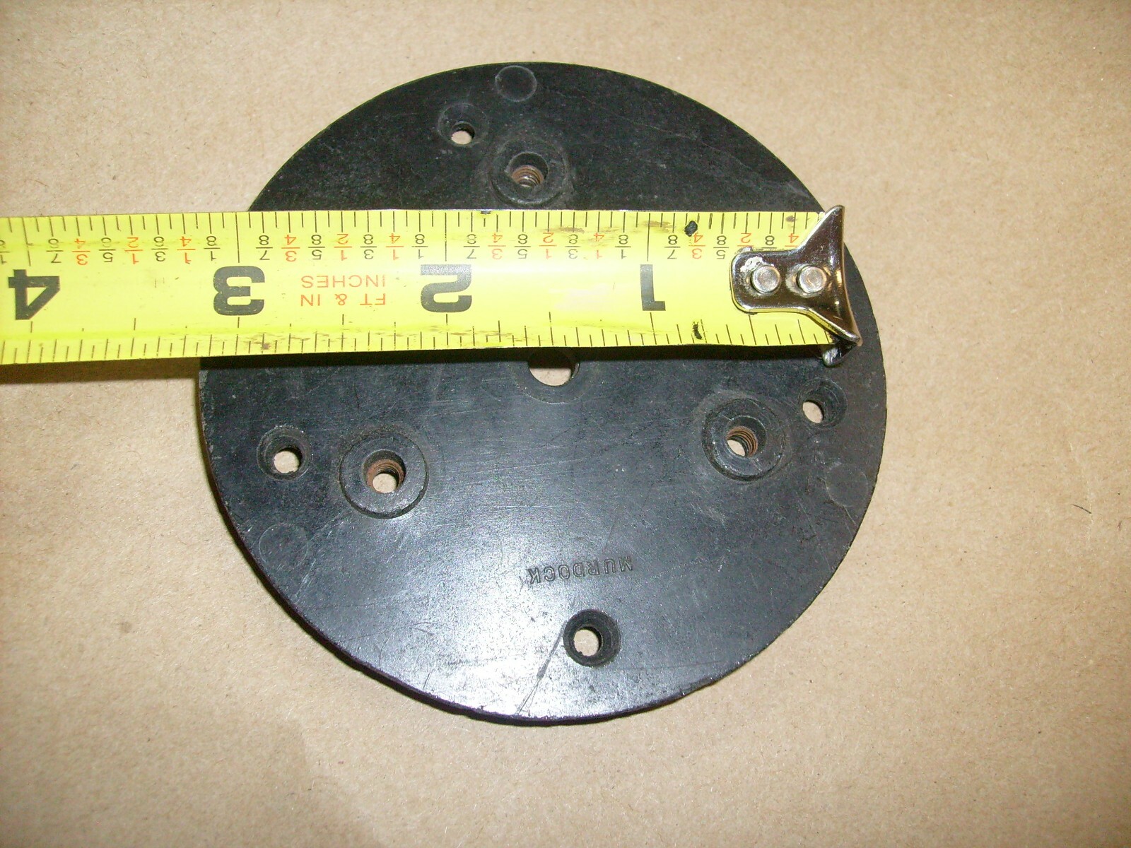 ANTIQUE MURDOCK 1920'S WIRELESS RADIO - TUNING CAPACITOR BASE PLATE