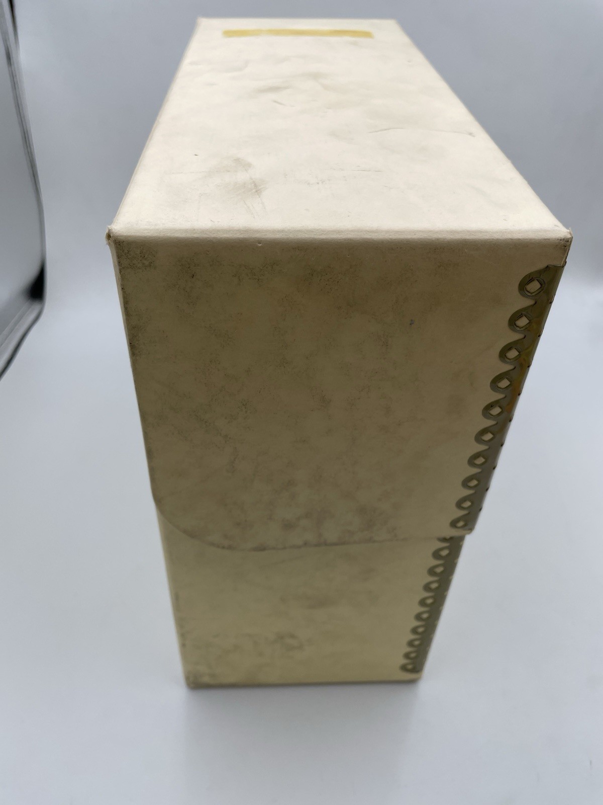 Vtg Archival Storage Box Metal Edge Archival Boxboard AcidFree 12.5x10.5x5