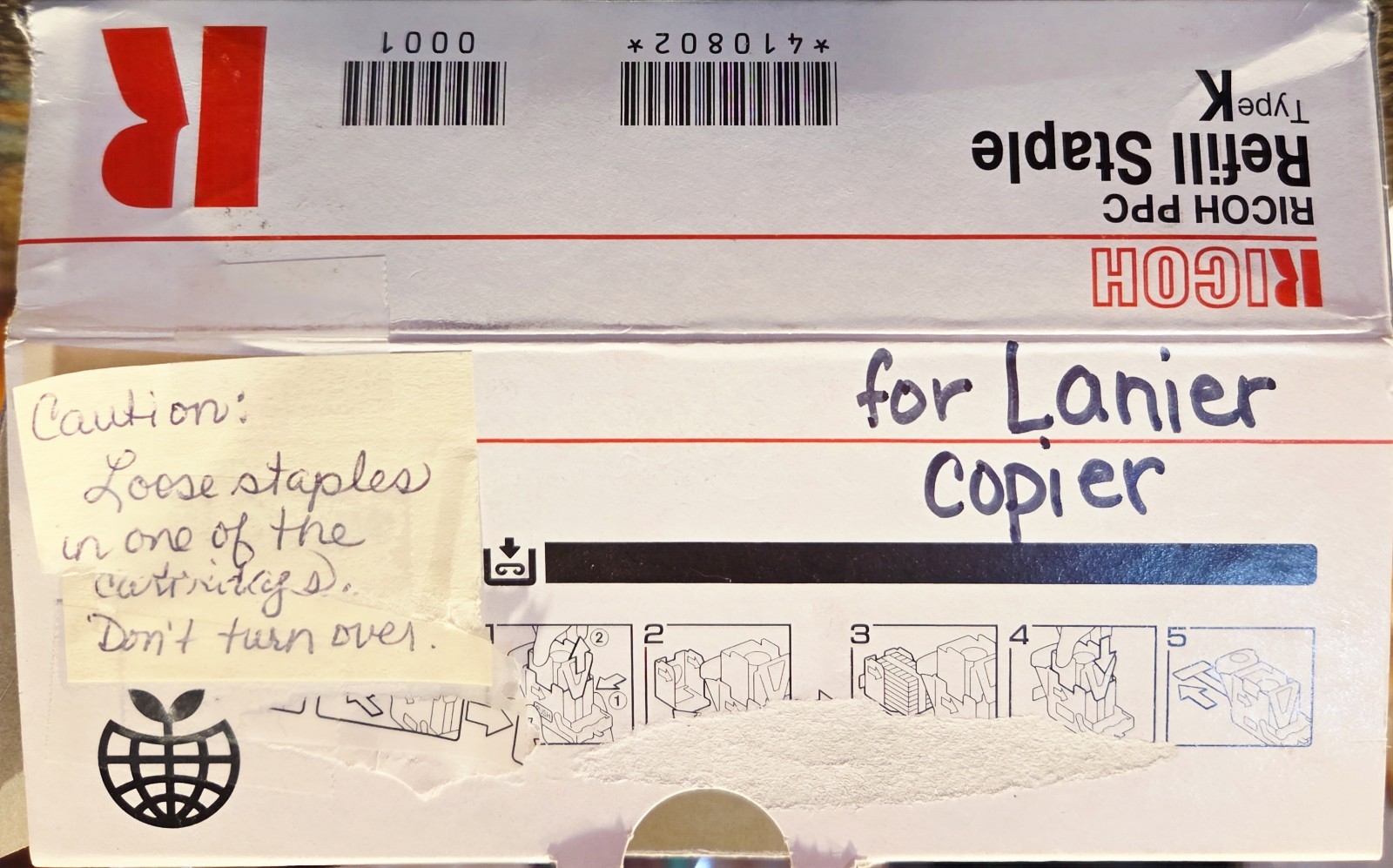 Ricoh Savin Lanier Refill Staples Type K 1.5 Cartridges