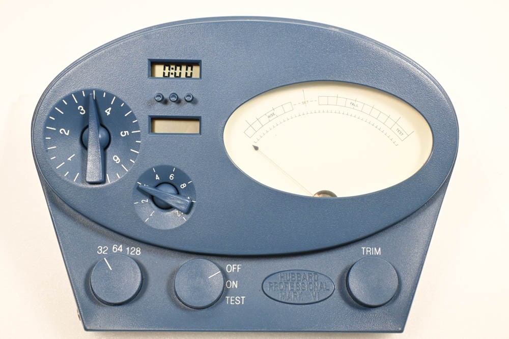 Scientology Professional Mark Mk VI E-Meter Hubbard Electrometer BLUE In Case