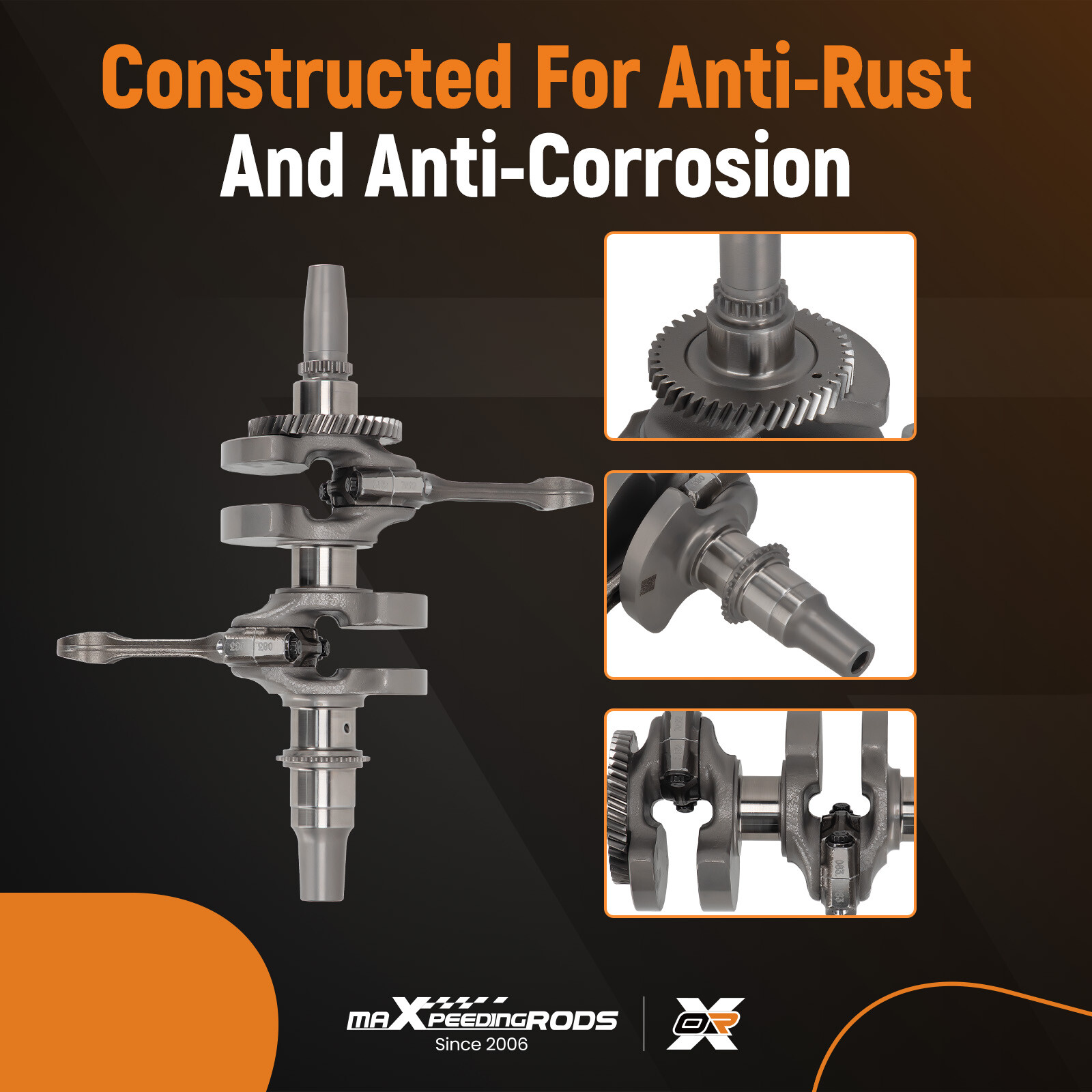 CRANKSHAFT & Connecting Rod New For POLARIS 900 RZR XP 1204599 2013 2014 13 14