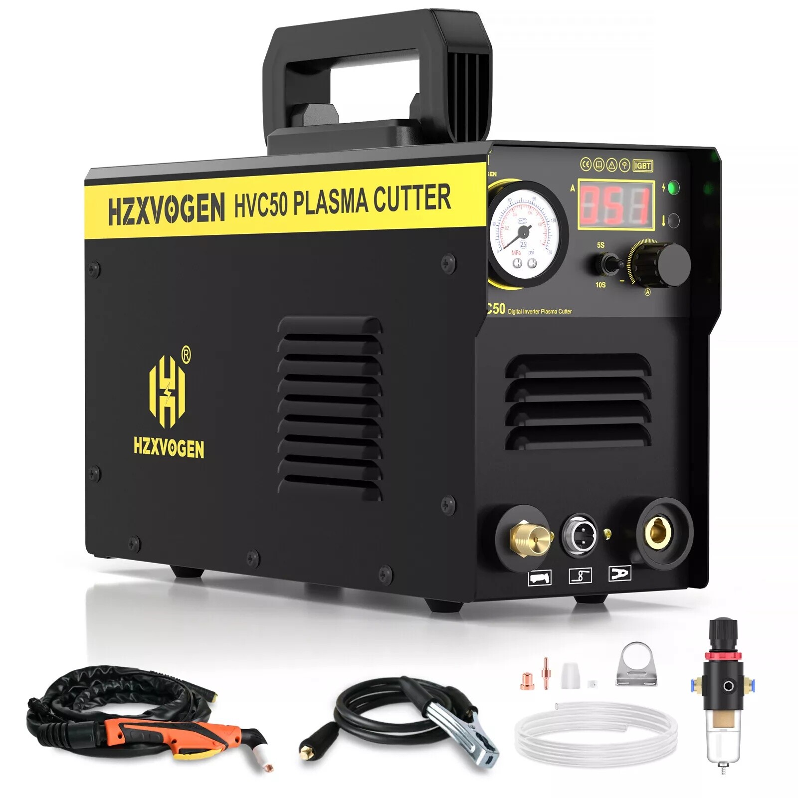 Powerful Air Plasma Cutter 110/220V IGBT Contact Touch Arc Cutting Machine 40Amp