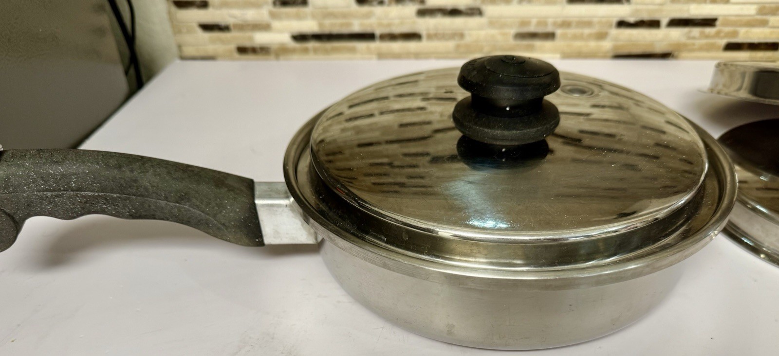 Vintage Saladmaster T304S Stainless Steel Saucepan & Skillet w Lids Dallas TX