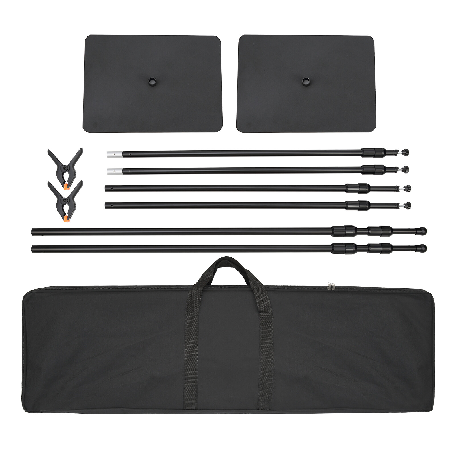 VEVOR Pipe Drape Kit Heavy Duty Backdrop Stand Banner Carbon Steel Base 10x10 ft