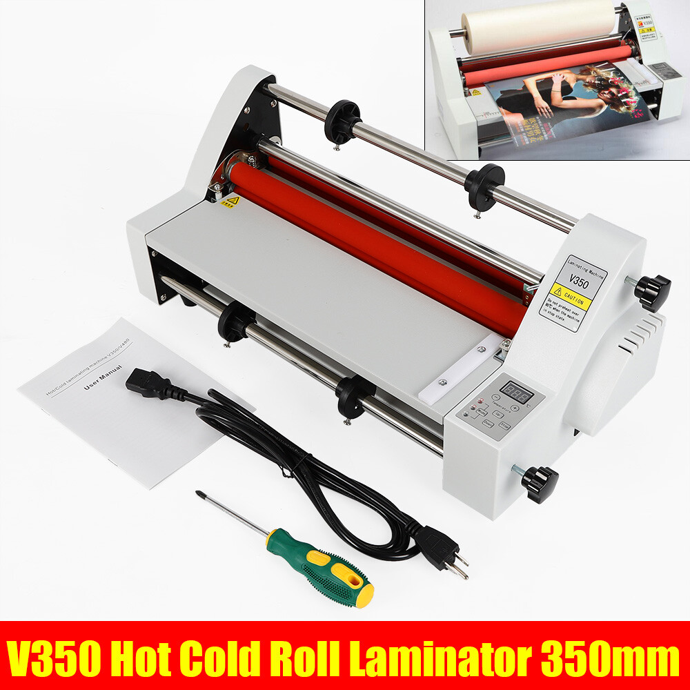 Hot Cold Roll Laminator Single & Dual Sided Digital Display Laminating Machine