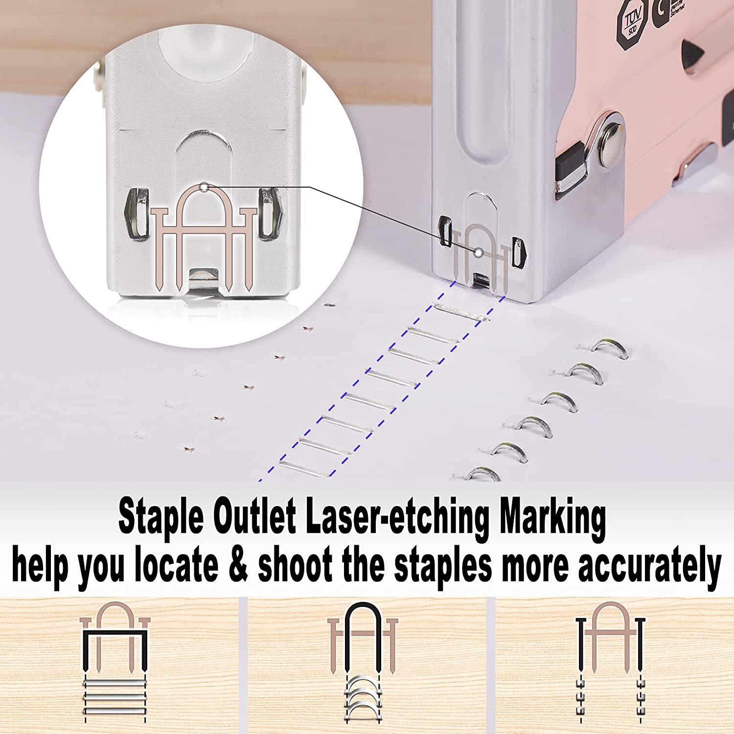 SHALL Heavy Duty 3 In 1 Hand Staple Gun Tacker With 3000 Staples Hand Tool Kit