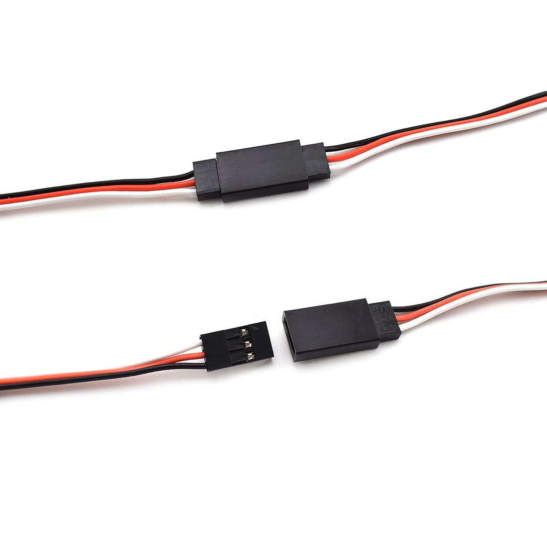 SDTC Tech 12 PCS 3-Pin Male to Female Servo Extension Cable for RC JR Futaba...