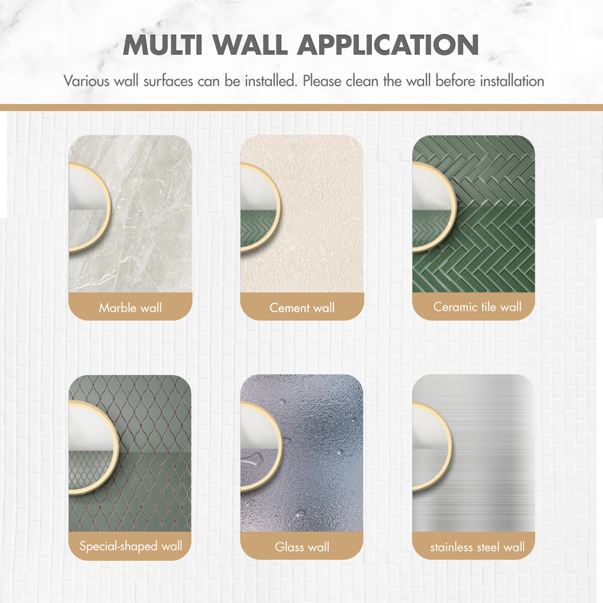 KULED Corner Shower Caddy, Adhesive Wall Mounted Bathroom shower corner shelves