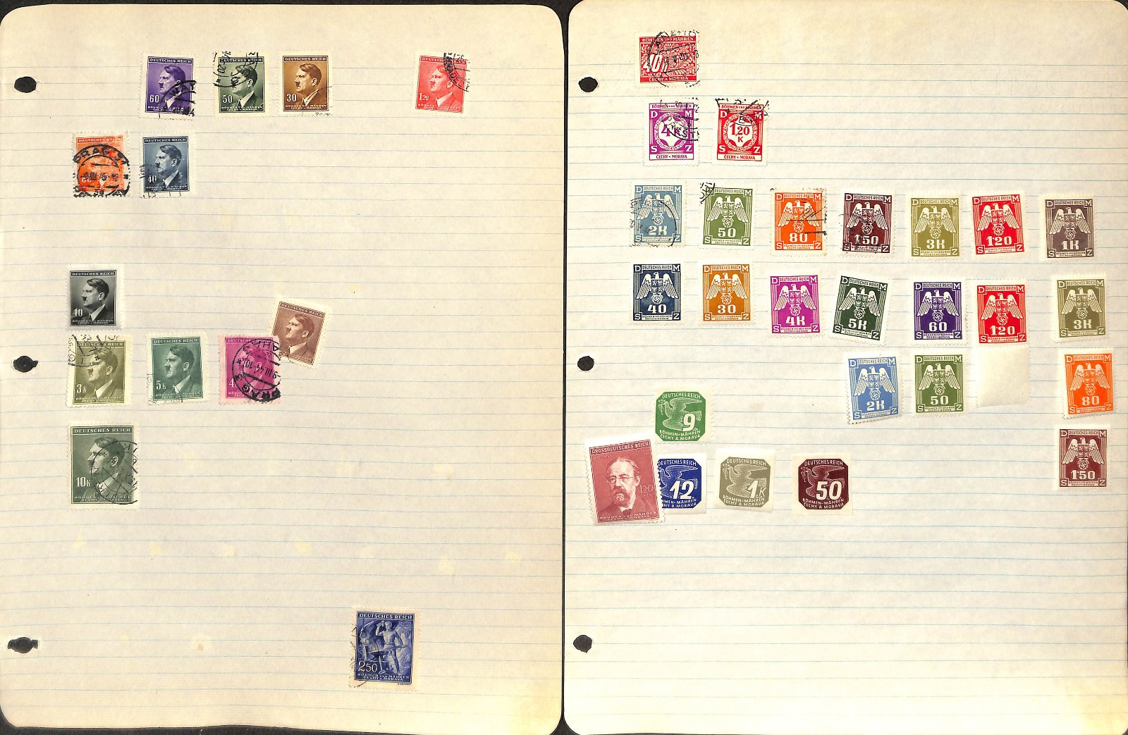 Czechoslovakia Stamp Collection on 42 Pages, 1918-1960 (BR)