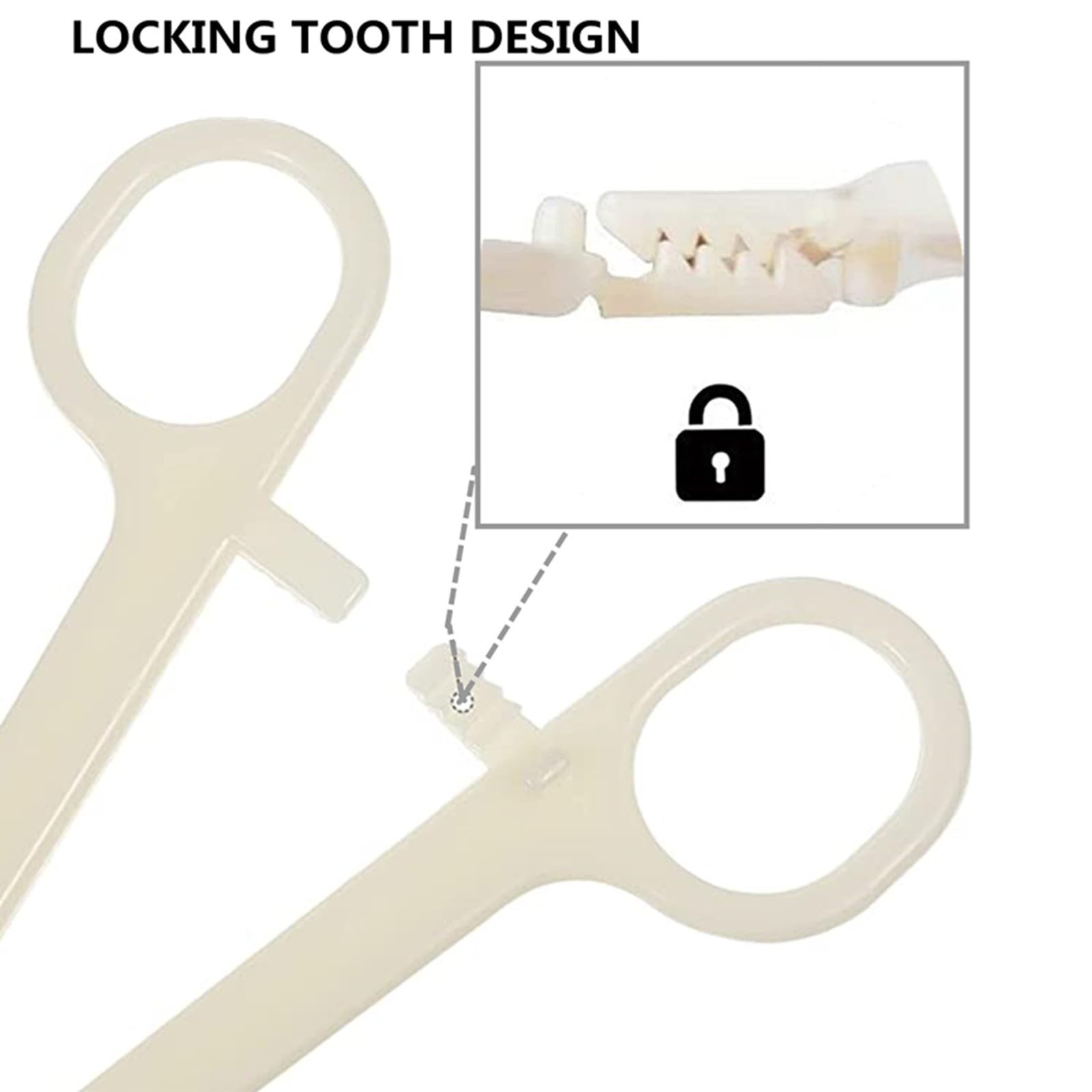 Body Piercing Kit - Yuelong 40pcs Needles Clamps 40PCS, White