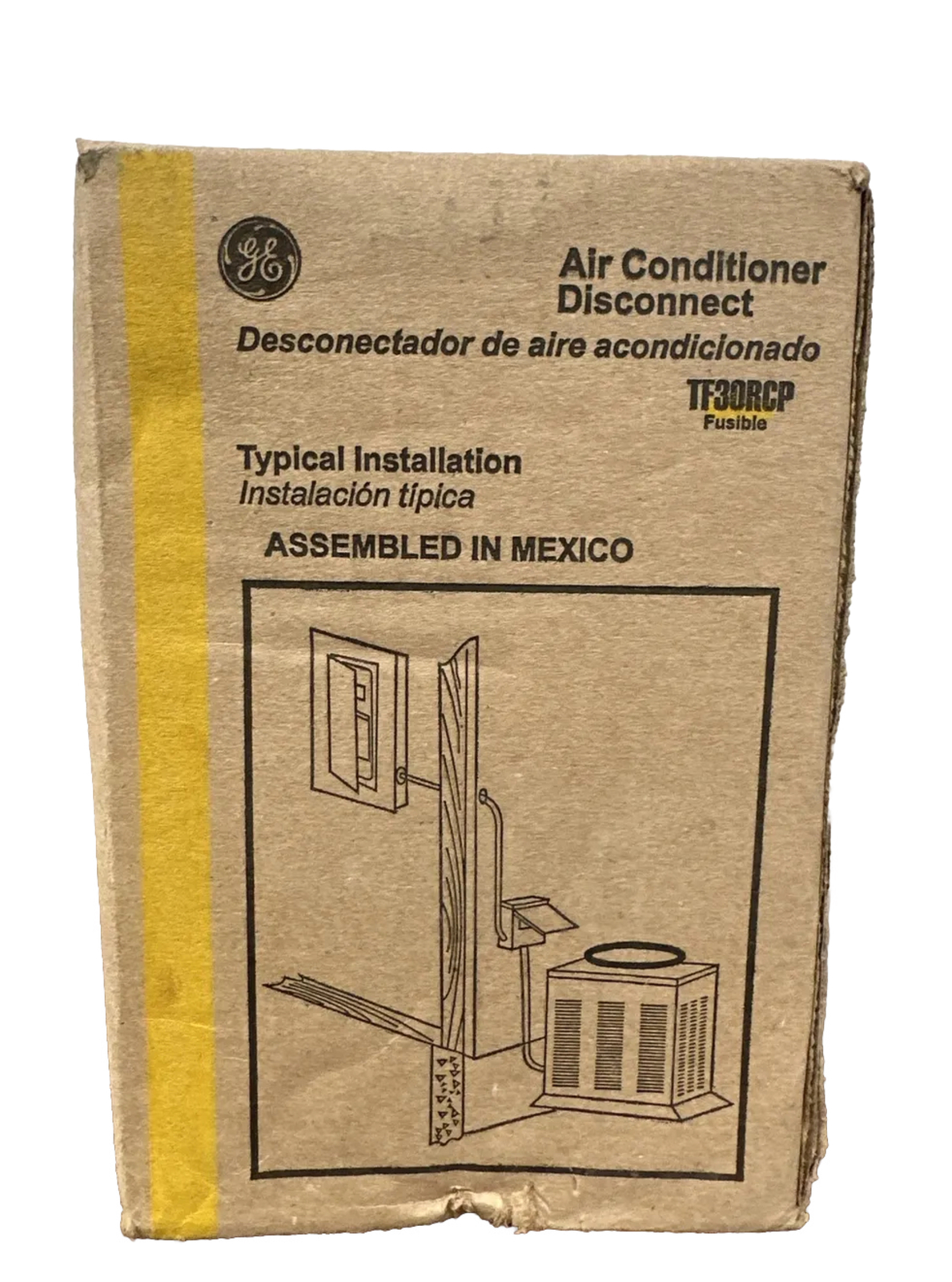 GE 30-Amp 120/240-Volt Fused AC Disconnect Gray TF30RCP