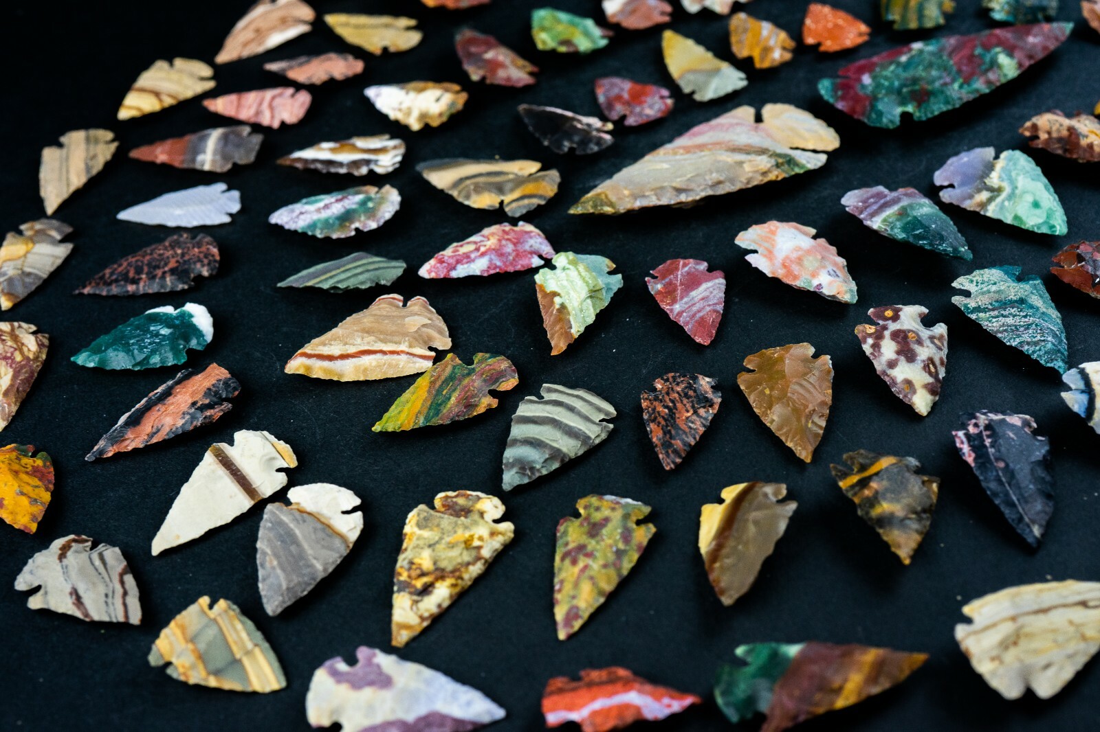 *** 202 pc Flint Arrowhead OH Collection Project Spear Points Knife Blade ***