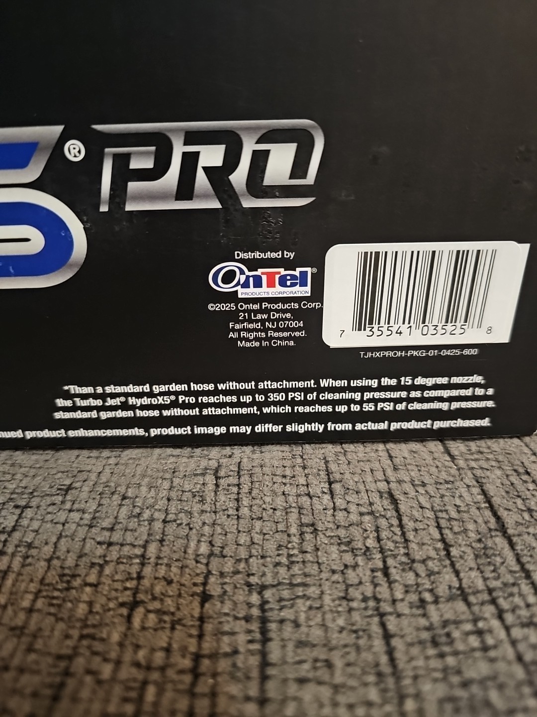 Turbo Jet Hydrox5 Pro Portable Cordless Pressure Washer With 21V 3000Mah Battery