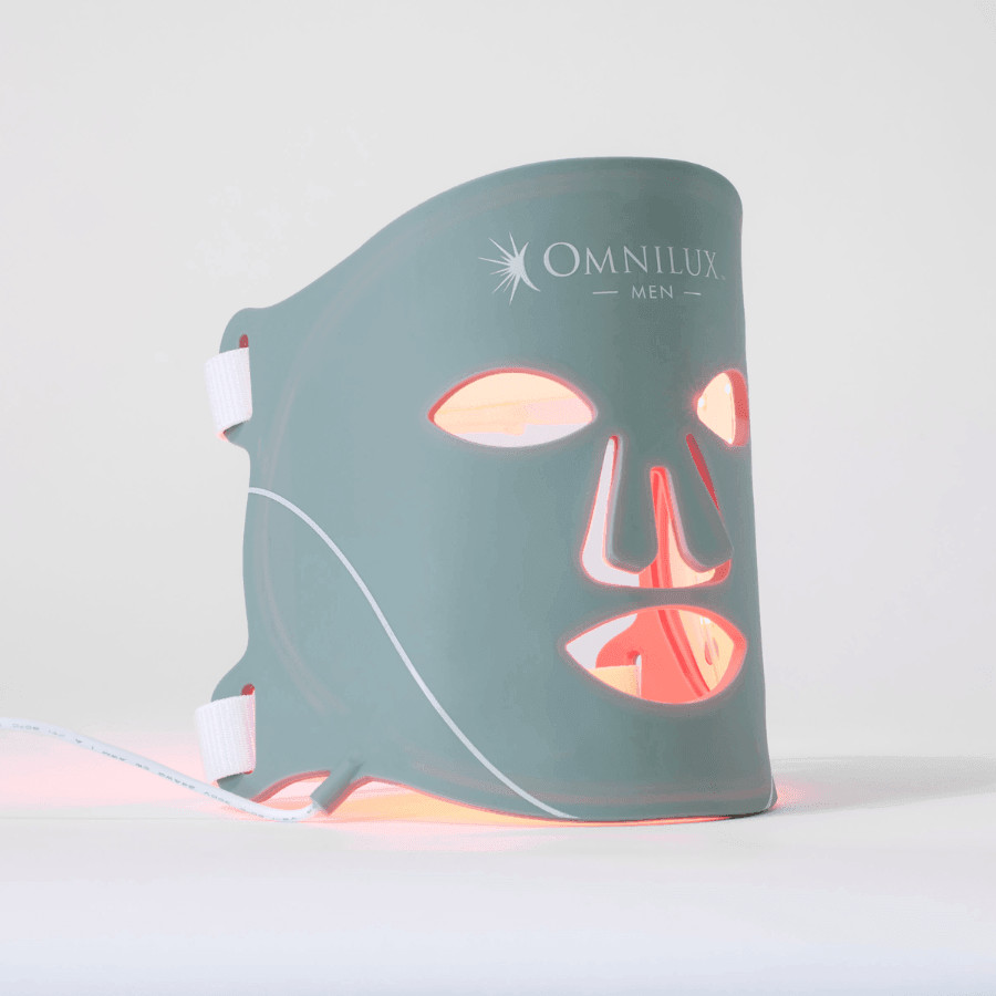 NEW Omnilux Men's LED Mask Therapy Device Reduce Lines Wrinkles Factory Sealed