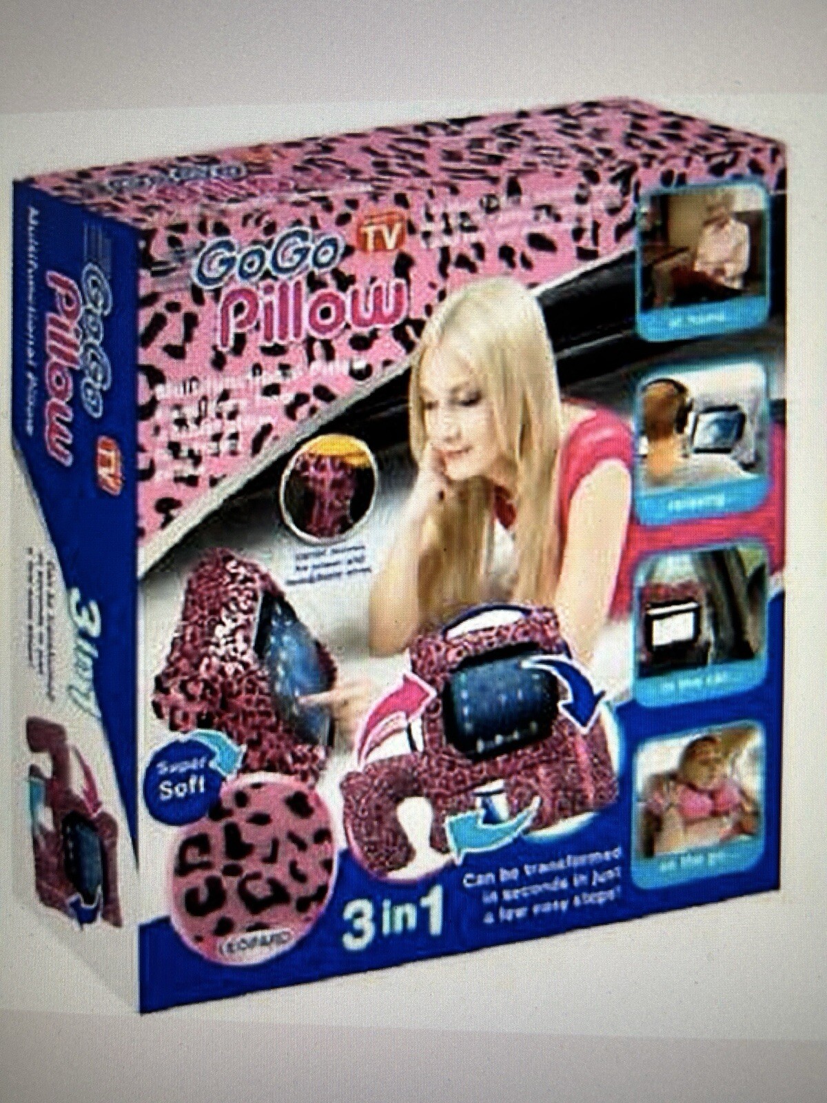 Travel Neck Pillow GoGo  -As Seen On TV- GoGoTablet Holder Pillow, Color Choices