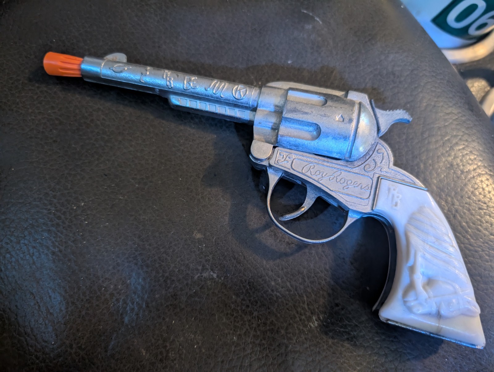 Vintage Rare Kilgore Roy Rogers Cap Gun Horse Grips Working Excellent