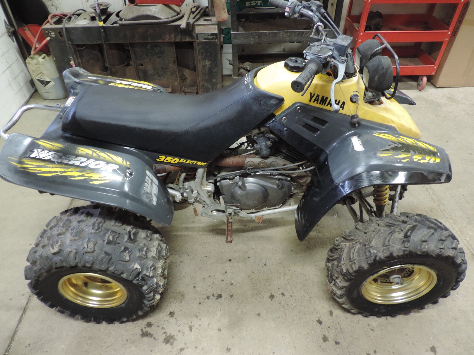 1999 Yamaha Warrior 350 YFM350X Starter Idler Gear Shaft