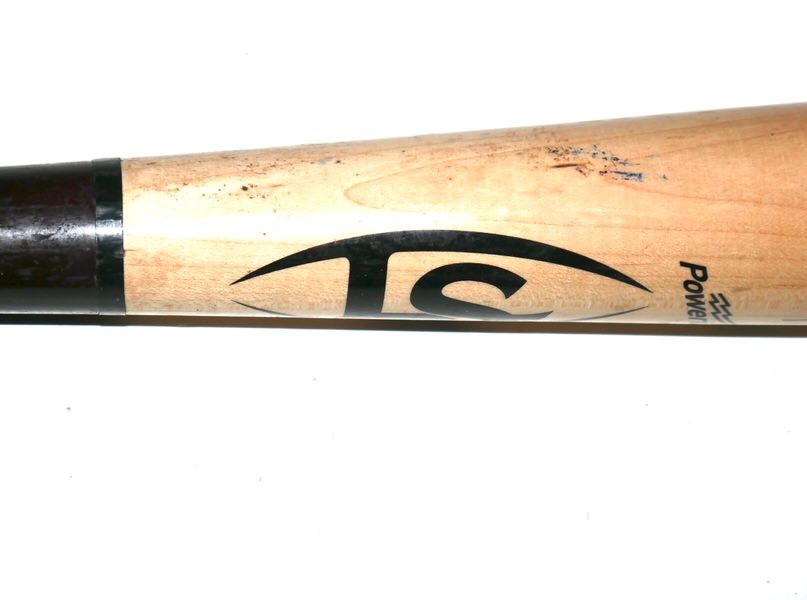 LUKE WADDELL GWINNETT STRIPERS GAME USED LOUISVILLE SLUGGER C271S BAT BRAVES