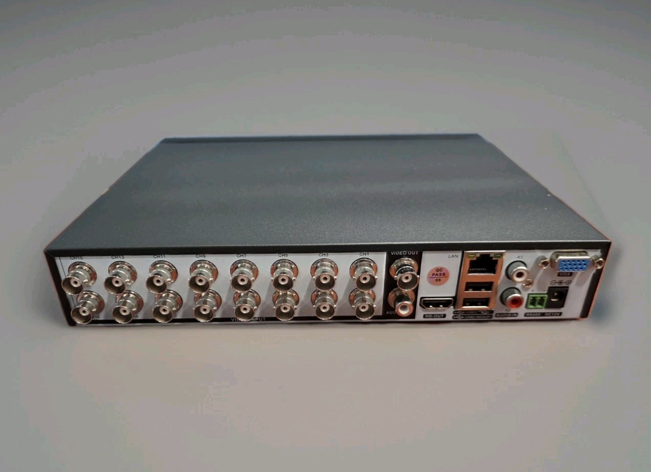 5-in-1 Security DVR 1080P Recorder w/ 1TB HDD - H.265+ 16CH NO CABLES / NO MOUSE