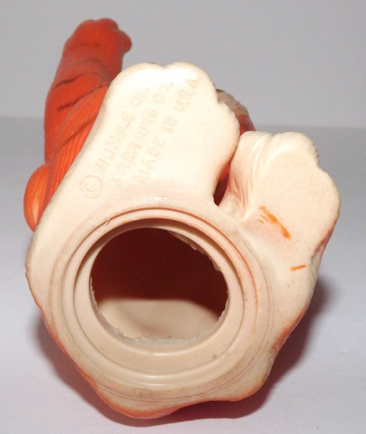 Vtg Esso Exxon Tiger In Your Tank Coin Bank Plastic Missing Stopper Humble Oil