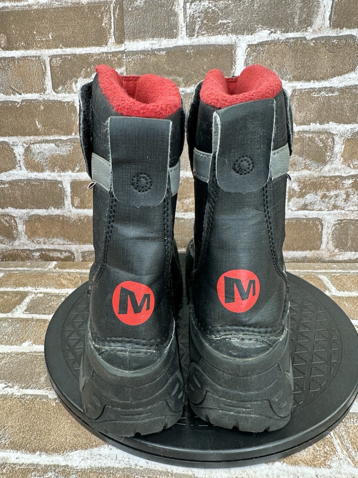 Merrell Snowbound Waterproof 200g Winter Snow Boots Black Silver Boys Youth 6