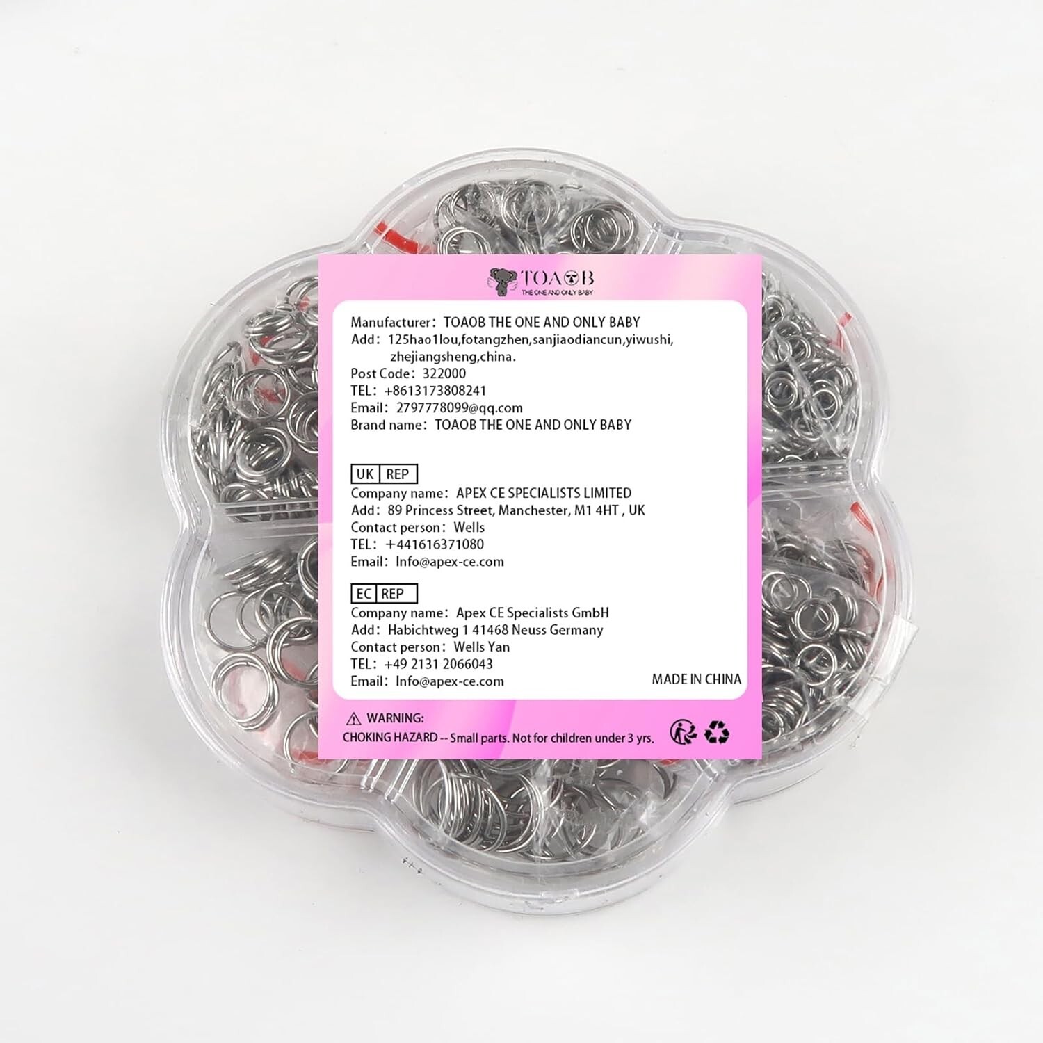 1000Pcs Jump Rings for Jewelry Making Stainless Steel Open Jump Rings Connectors