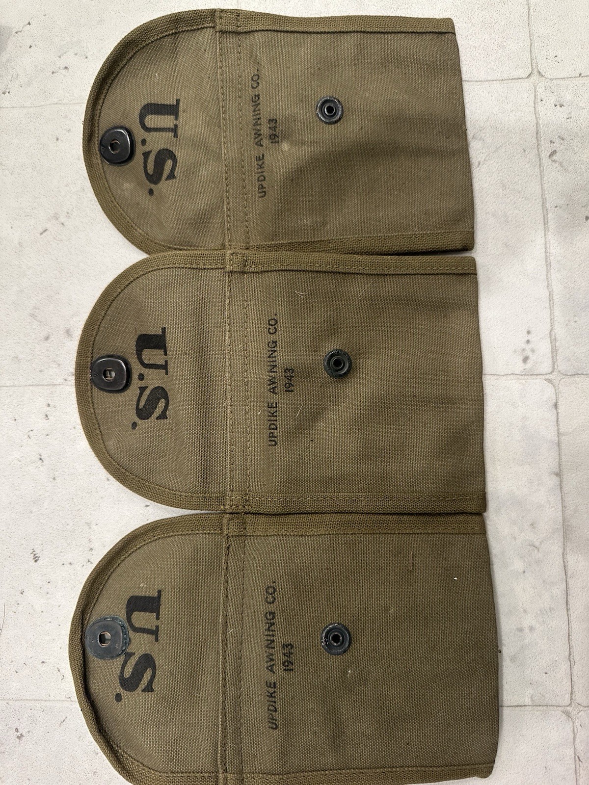 Original WWII US M1 Carbine Ammo Pouch 1943 Dated