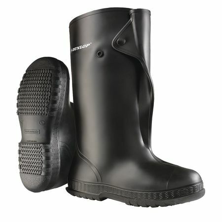 Onguard 8603000 Overboots,Mens,L,Button,Blk,Pvc,Pr