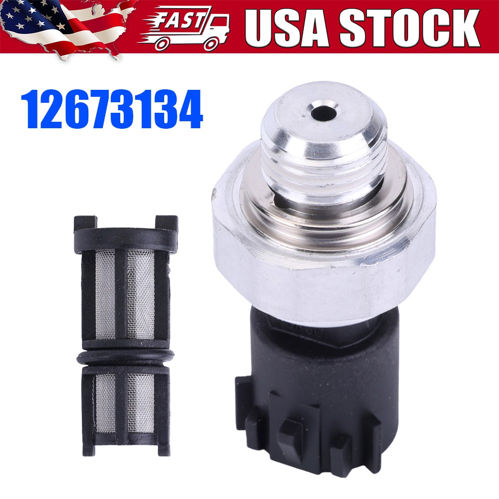 Oil Pressure Sensor With Filter 12673134 For 09-17 Chevrolet Silverado 5.3L 6.2
