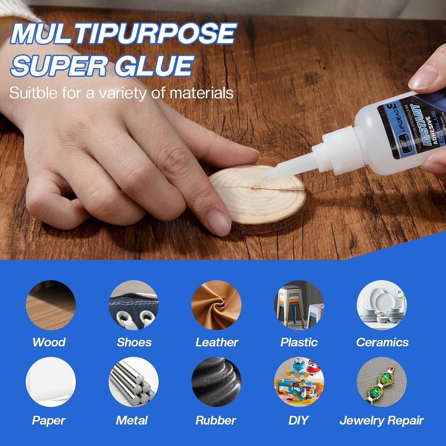 CA Glue Instant Adhesive - Fast Drying/Waterproof - 2 PACK - 35 grams each