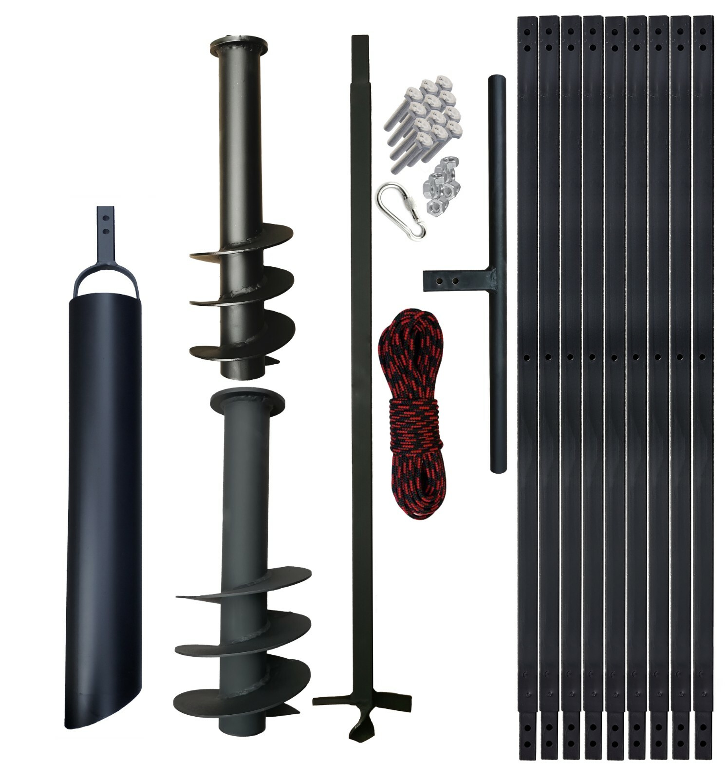 PWSAM WATER WELL DRILLING KIT HAND WELL AUGER DIY  3 - 55 FT + Bailer