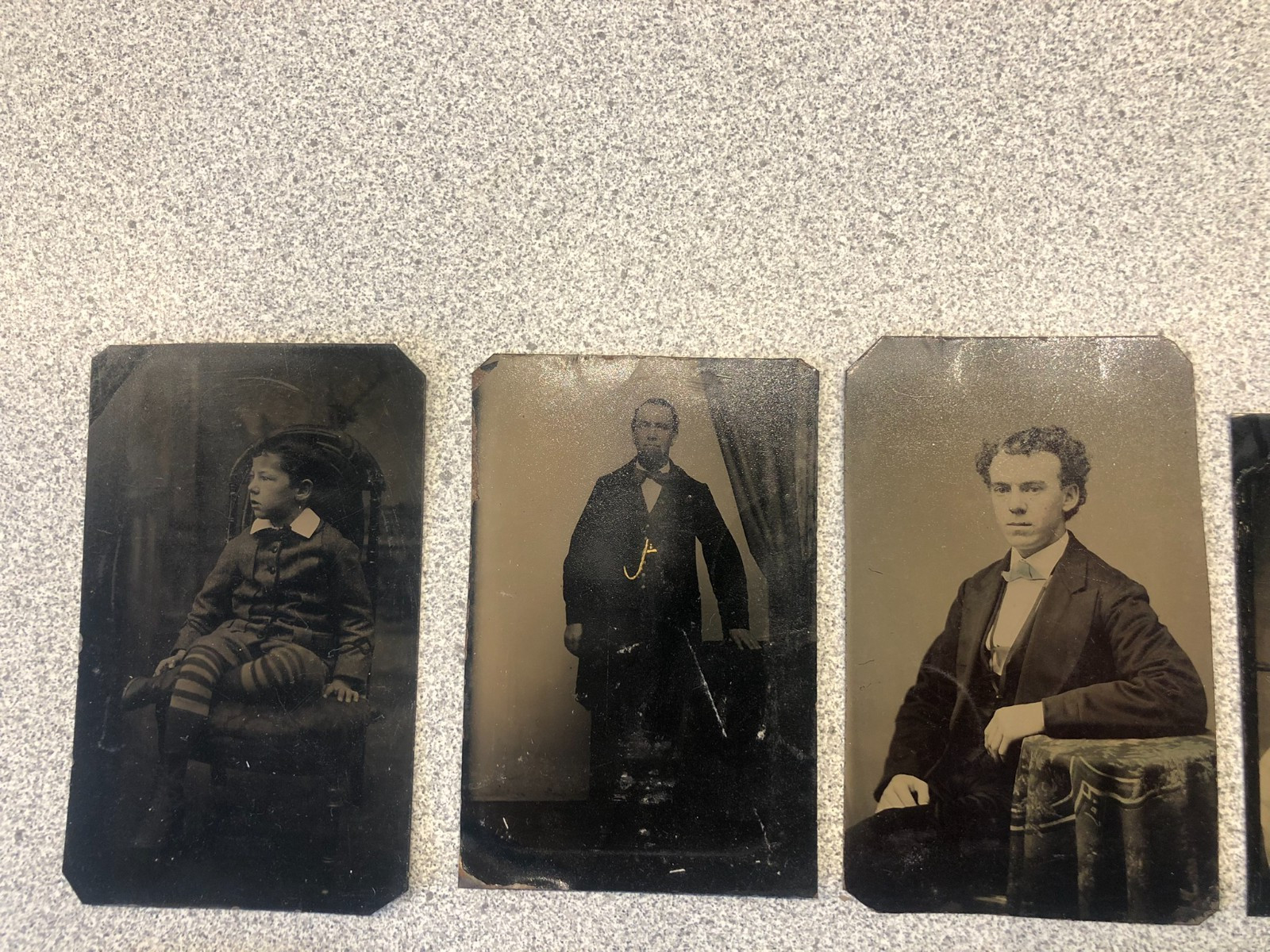 Lot of 11 CIVIL WAR ERA TINTYPE'S - Mixed Lot-Children-Adults-Military c.1860s