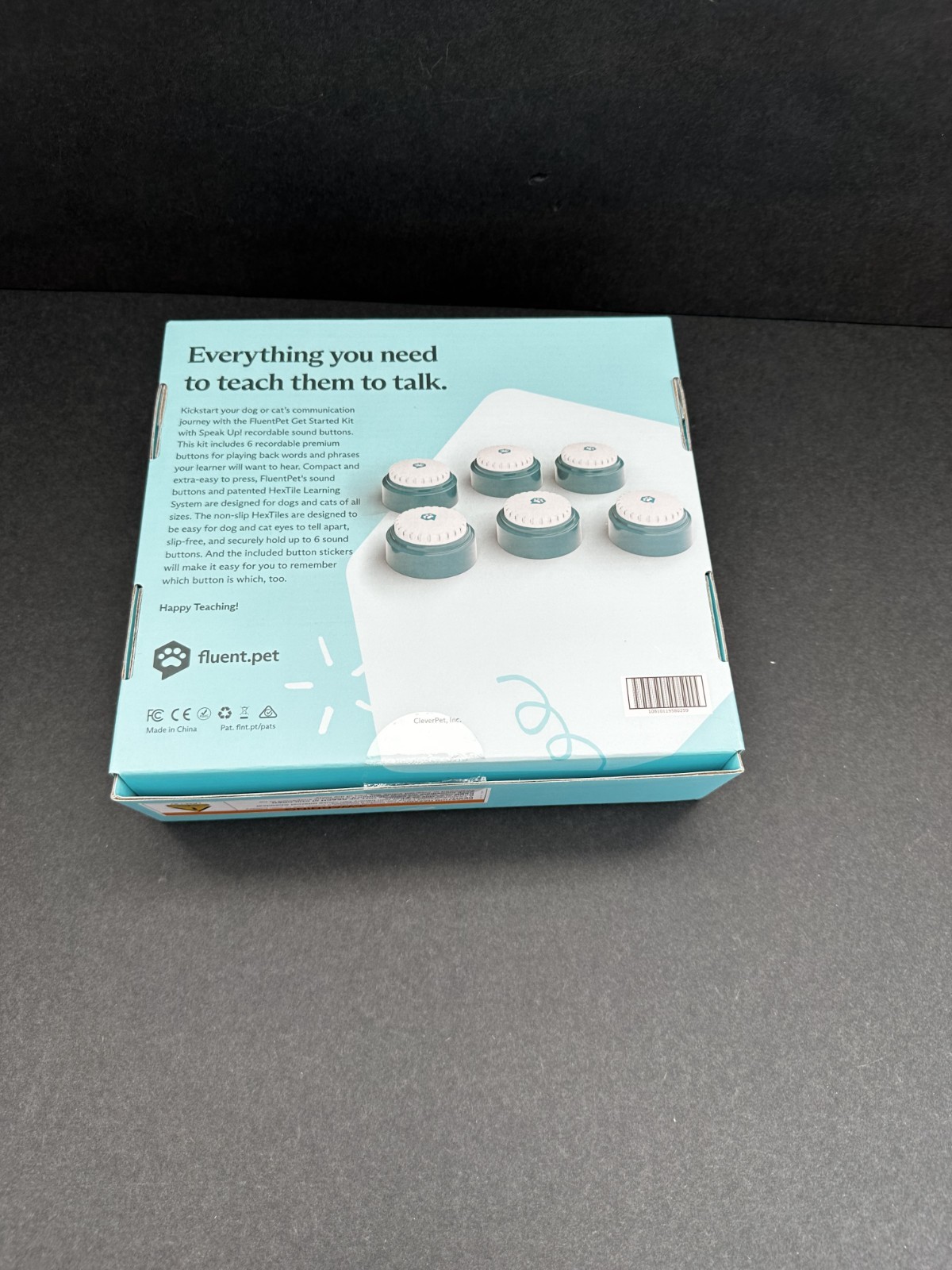 FluentPet Get Started Kit – 6 Buttons + 3 Tiles – Used in Excellent condition