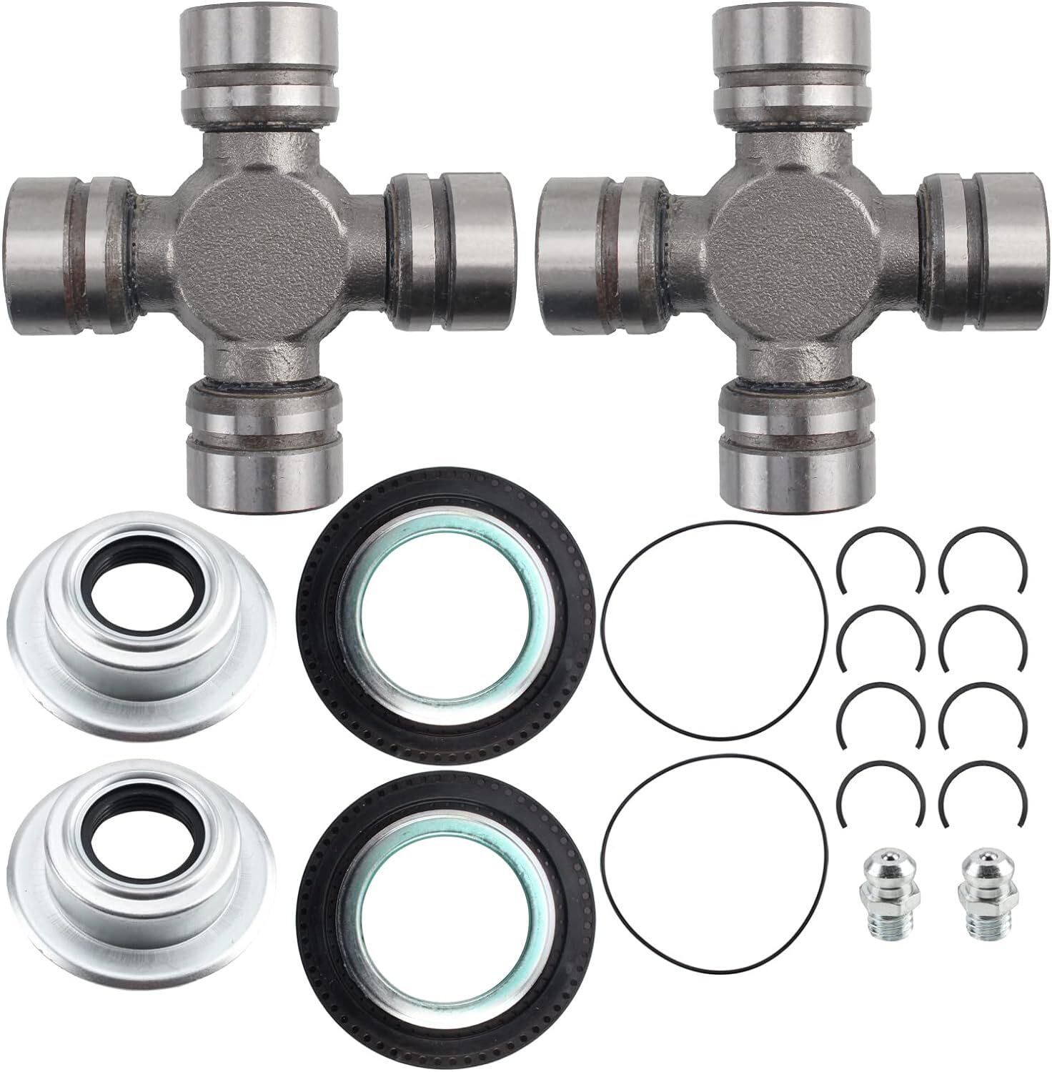 Front Axle Seal & Greaseable U Joint Kit for 05-14 Ford Ford F250/350 Super Duty