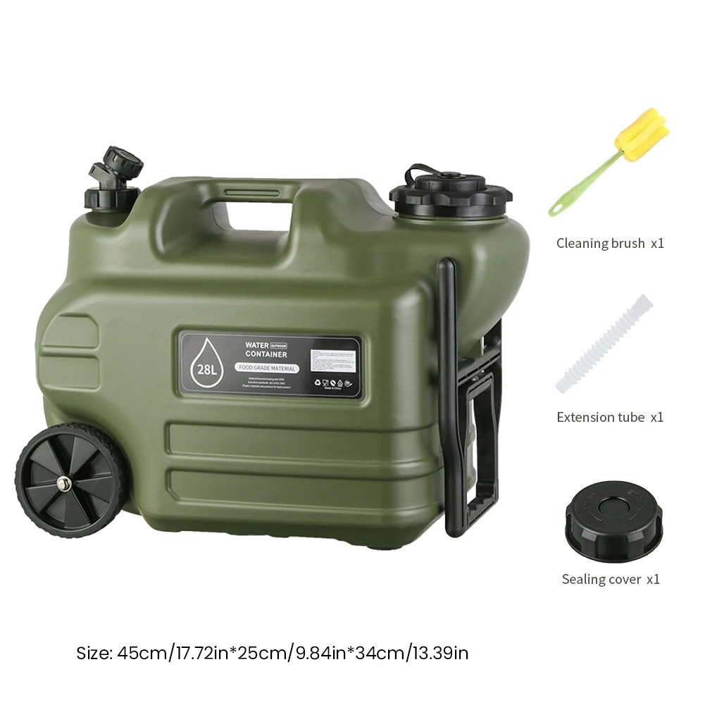 7 Gallon Water Jug, Camping Water Container BPA Free Water Storage with Spigot N