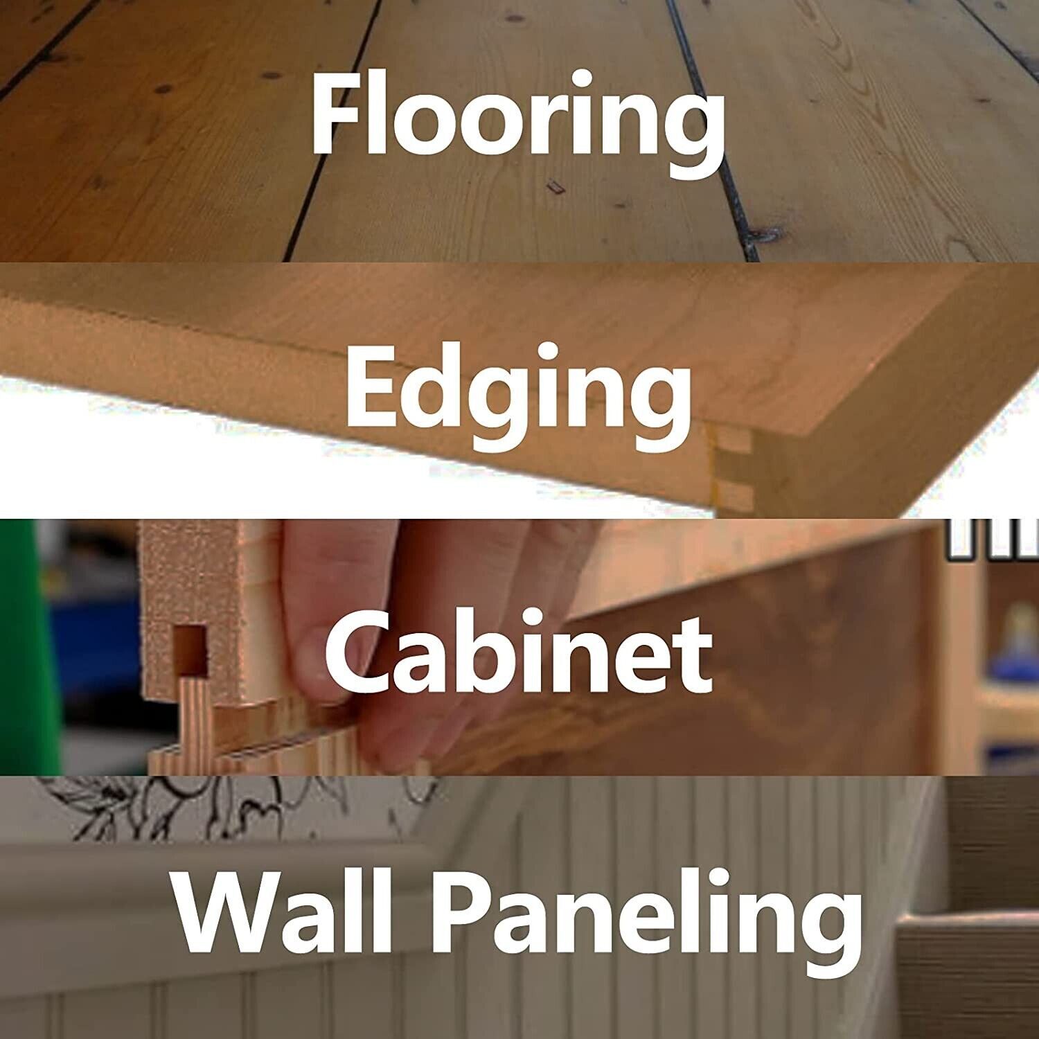 3Pcs 45 Degree Lock Miter Router Bit Set,1/2",5/8",3/4" Cutting Height,1/4"Shank