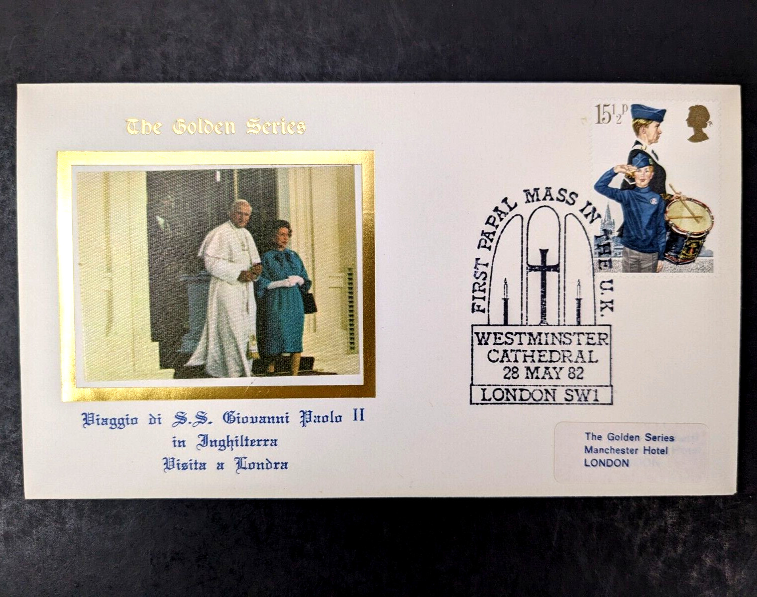 Pope John Paul II, The Golden Series Trip to England, 10 Covers Plus Stamps
