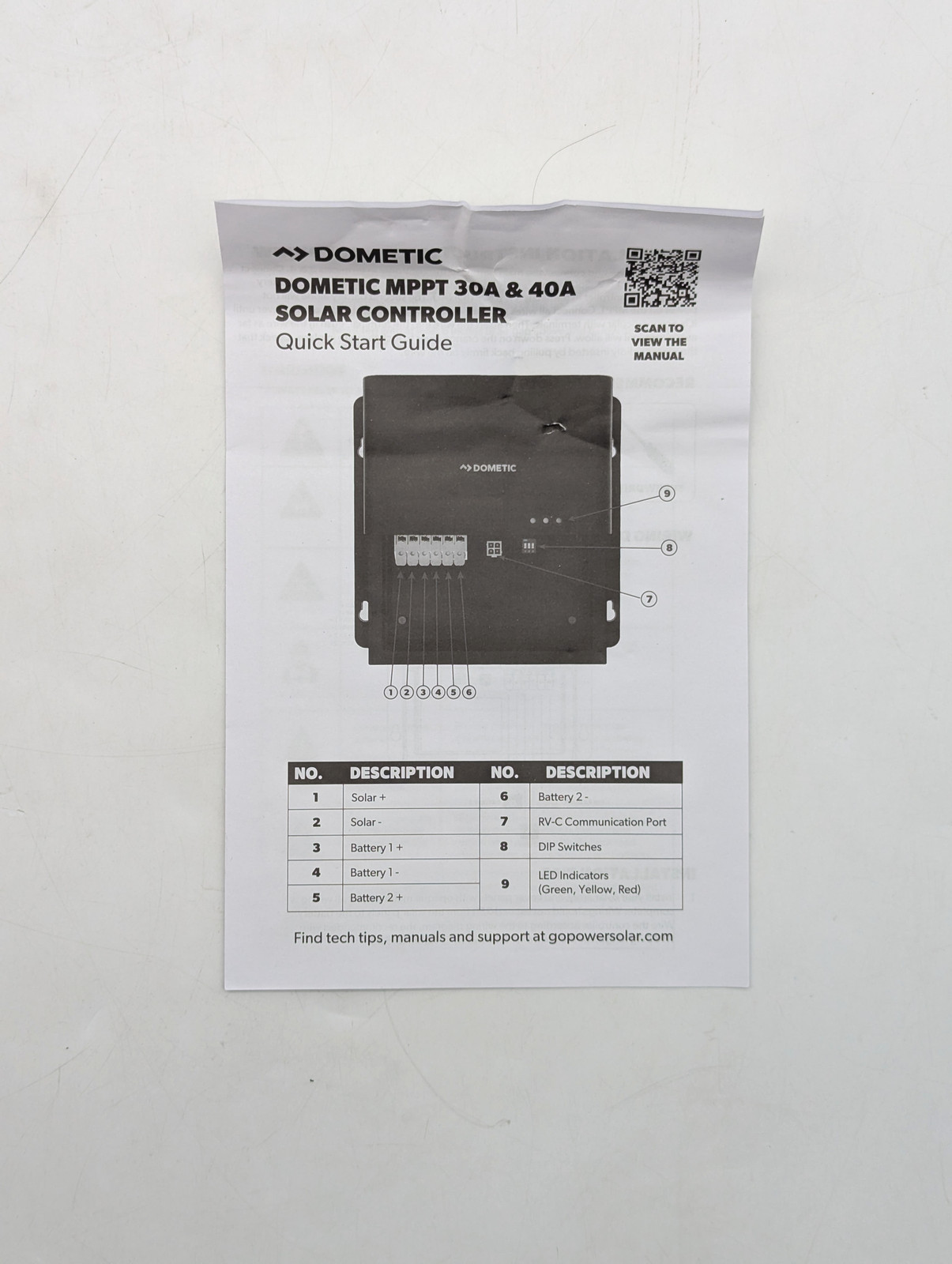 Dometic 40A MPPT Solar Controller RV Compatible (SC-DB-MPPT-40-12) - Black
