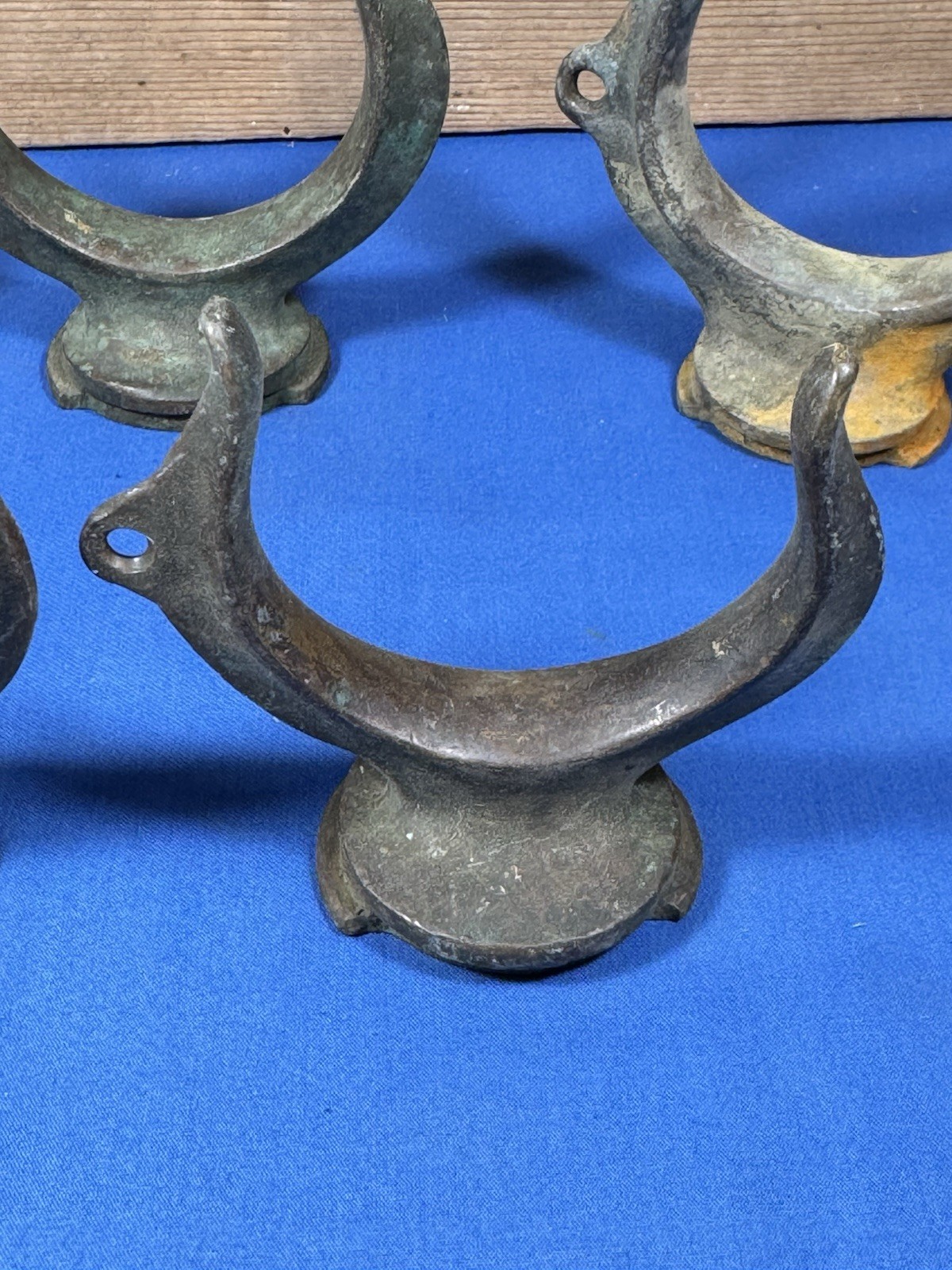 5 Vintage Oar Locks ~ 3 Bronze & 2 Galvanized ~ Belfast, ME Estate Find