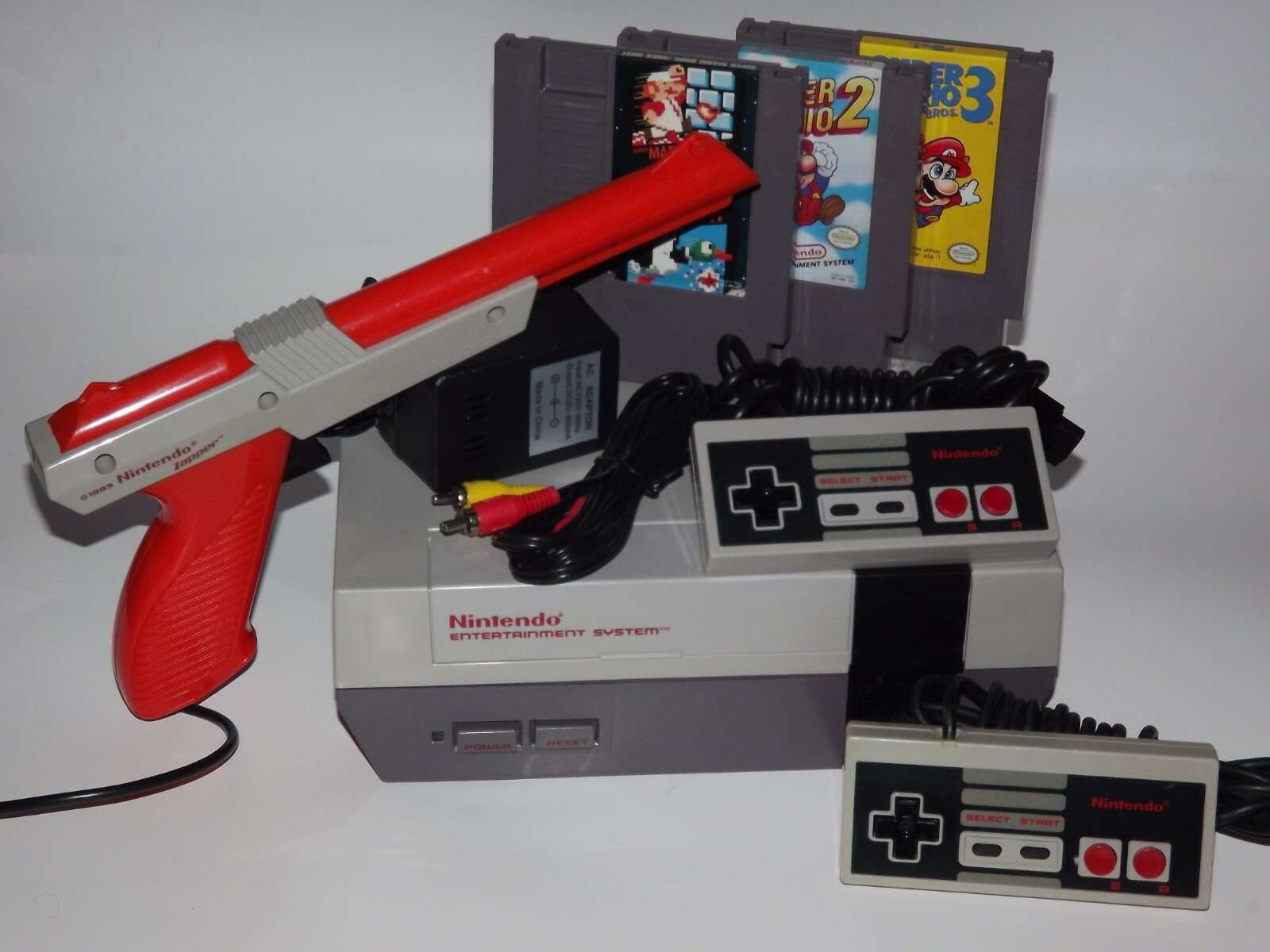 Nintendo NES System Console Choose Your Super Mario Game Bundle New 72 Pin