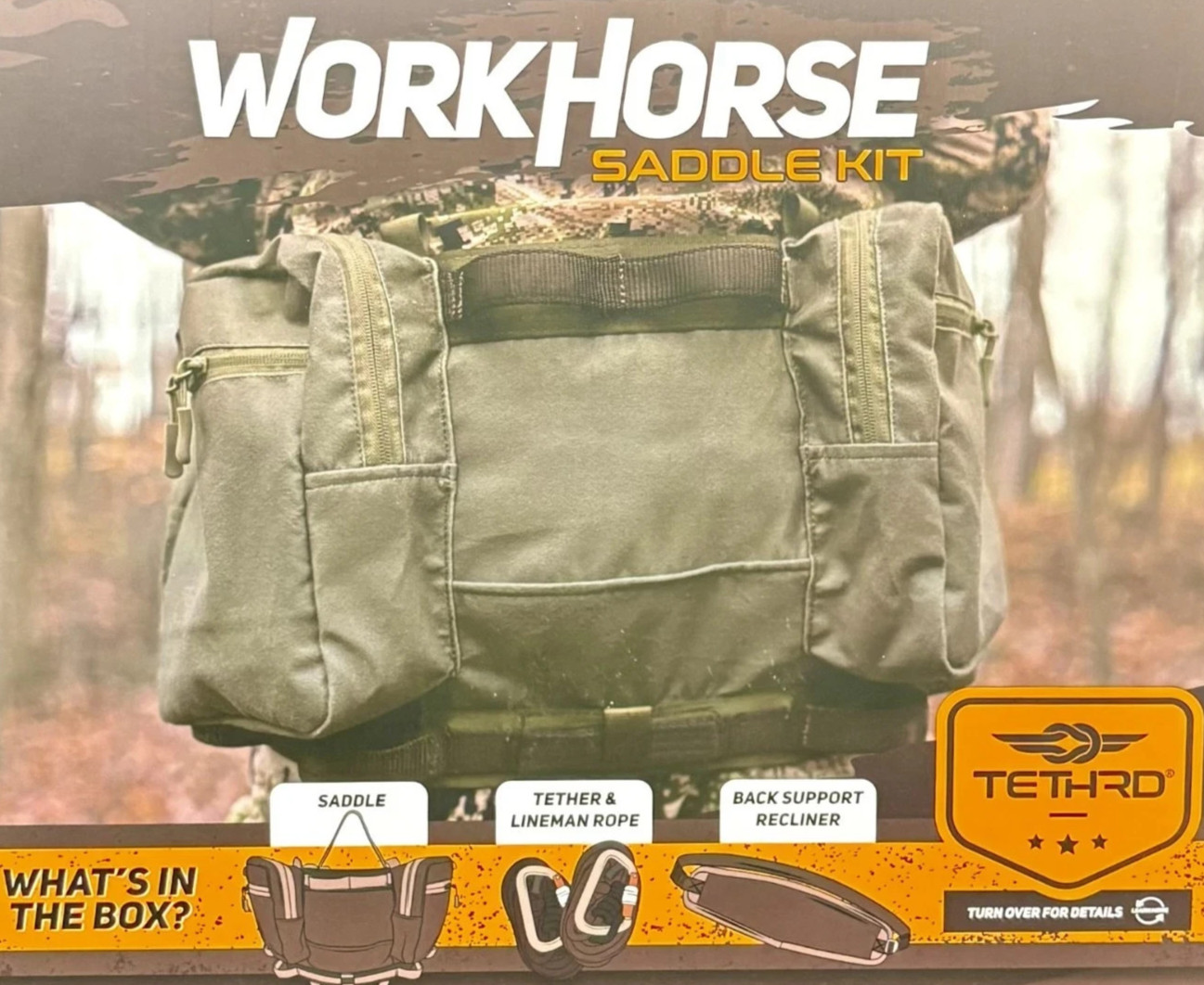 NEW Tethrd Grit Saddle Workhorse Hunting Reg  SADDLE BOW HUNTING lockdown