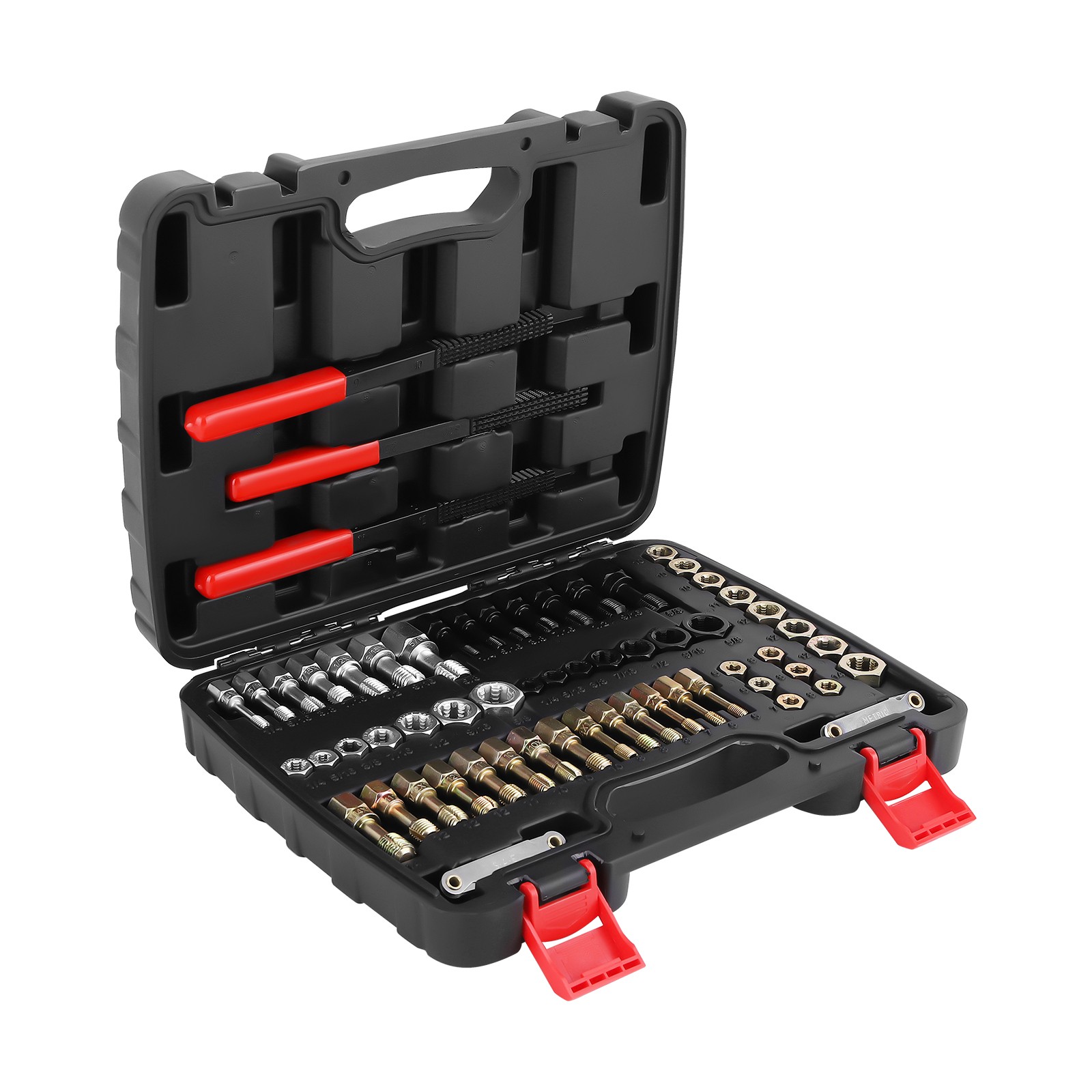 61pc Universal Thread Chaser Set for Automotive/Machinery UNC/UNF/Metric + Files